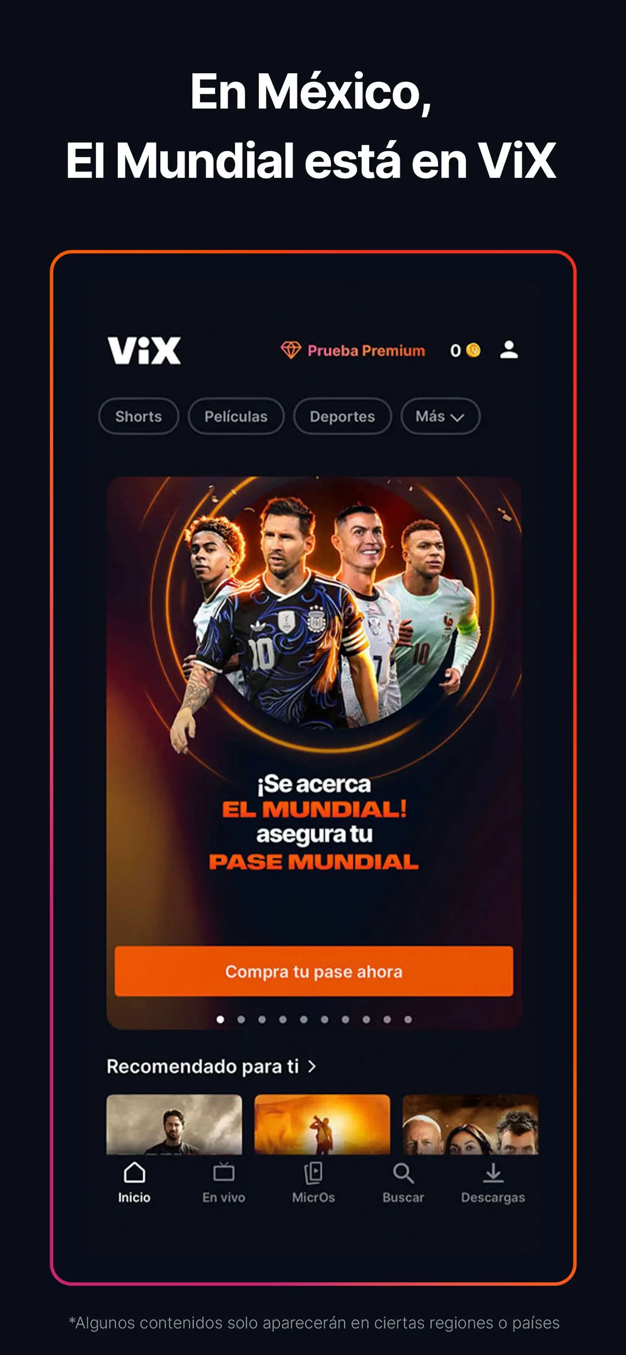 ViX: TV, Sports and News app store screenshot 2 — Unknown (iOS)
