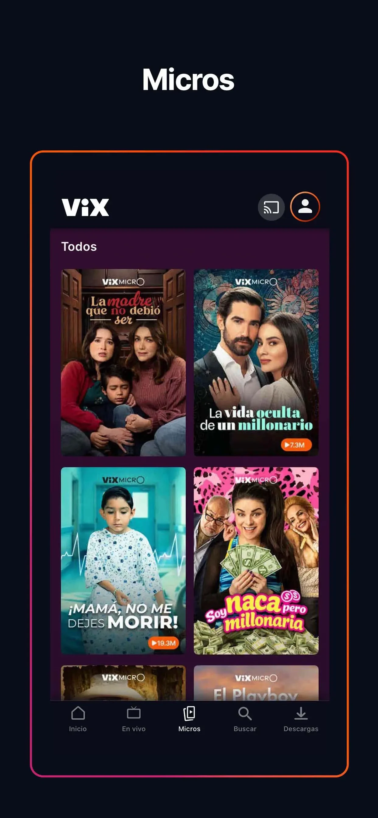 ViX: TV, Sports and News app store screenshot 4 — Unknown (iOS)