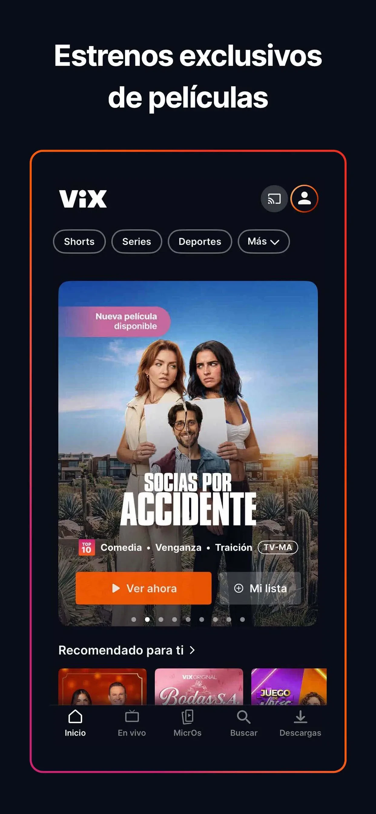 ViX: TV, Sports and News app store screenshot 5 — Unknown (iOS)