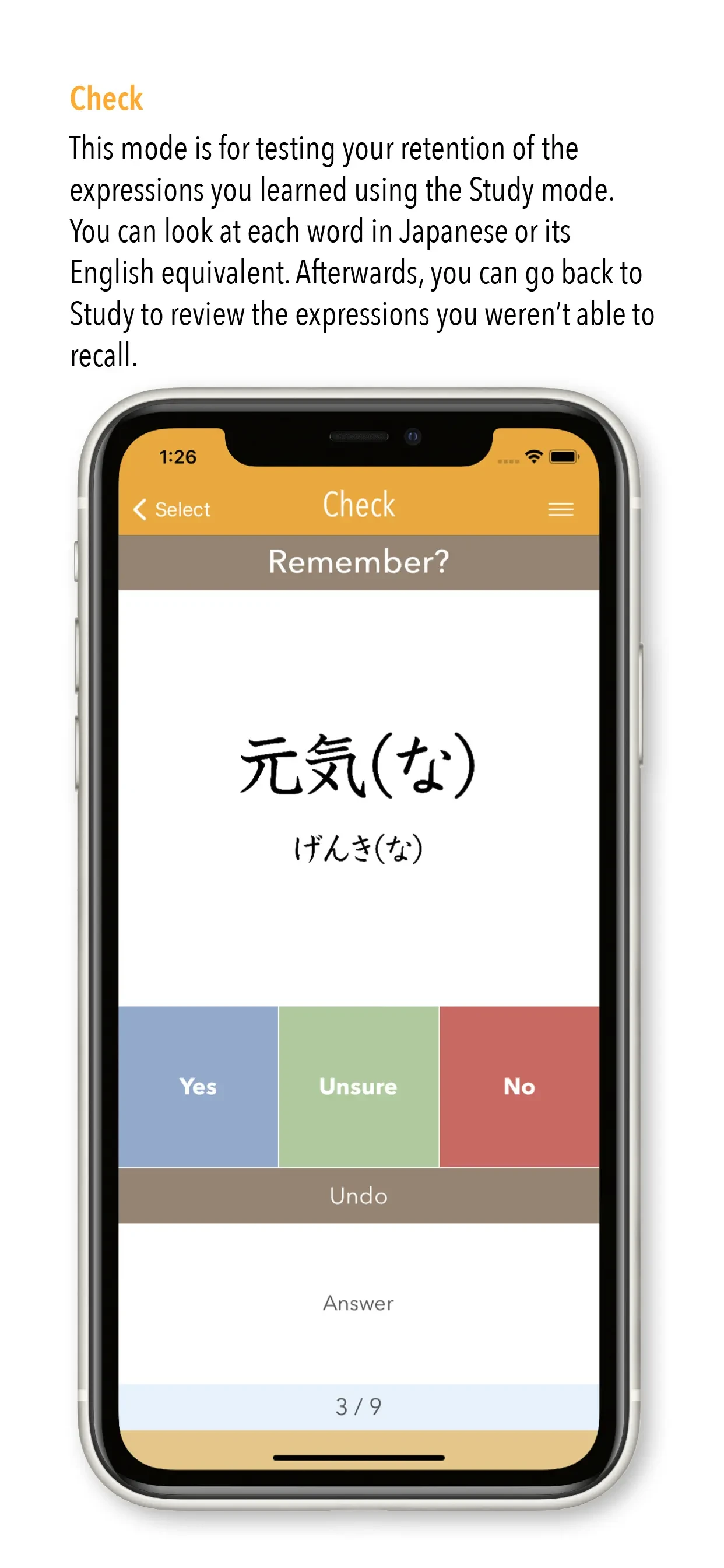GENKI Vocab for 3rd Ed. app store screenshot 4 — Unknown (iOS)