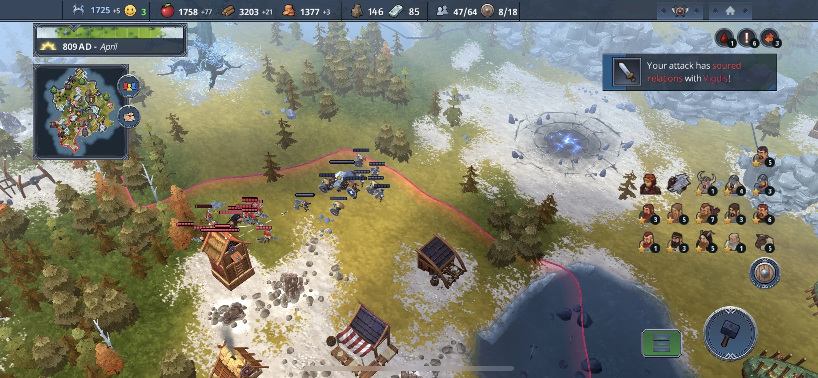 Northgard app store screenshot 3 — Games (iOS)