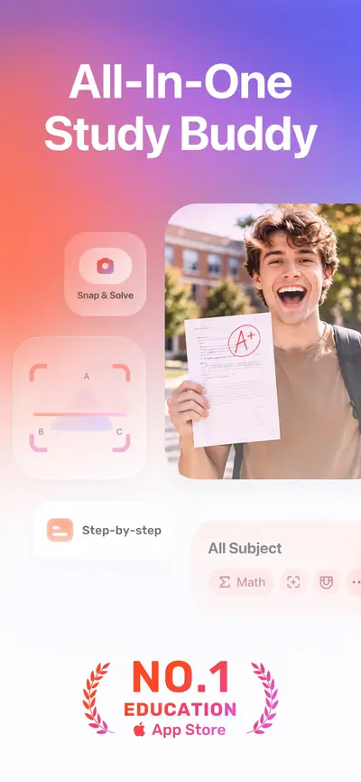 Gauth: AI Study Companion app store screenshot 1 — Education (iOS)