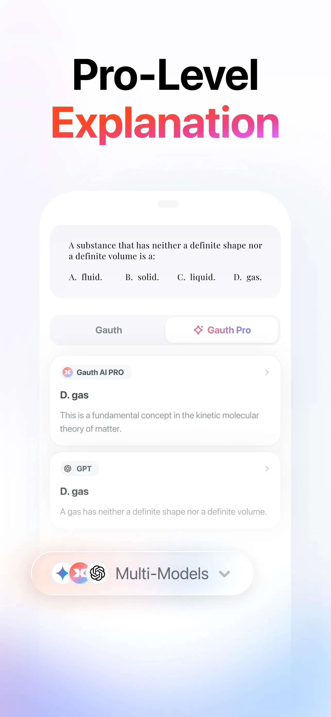 Gauth: AI Study Companion app store screenshot 3 — Education (iOS)