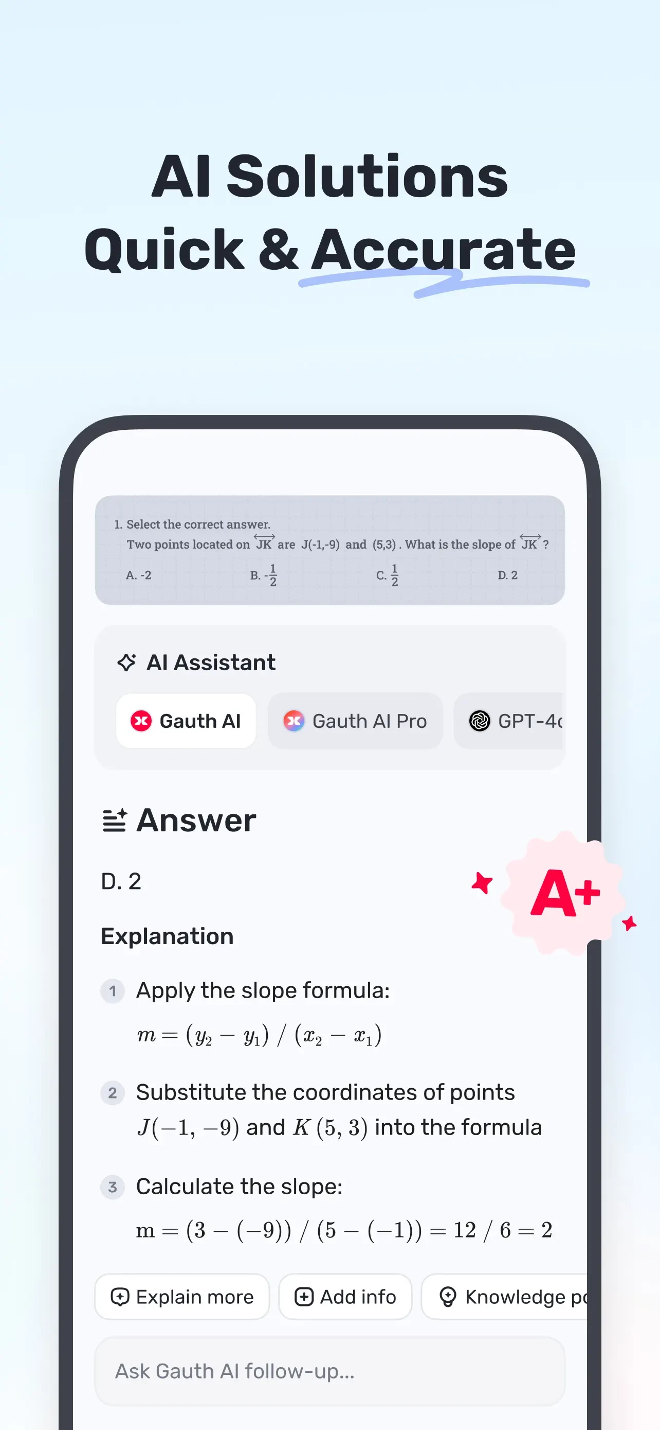 Gauth: AI Study Companion app store screenshot 4 — Education (iOS)