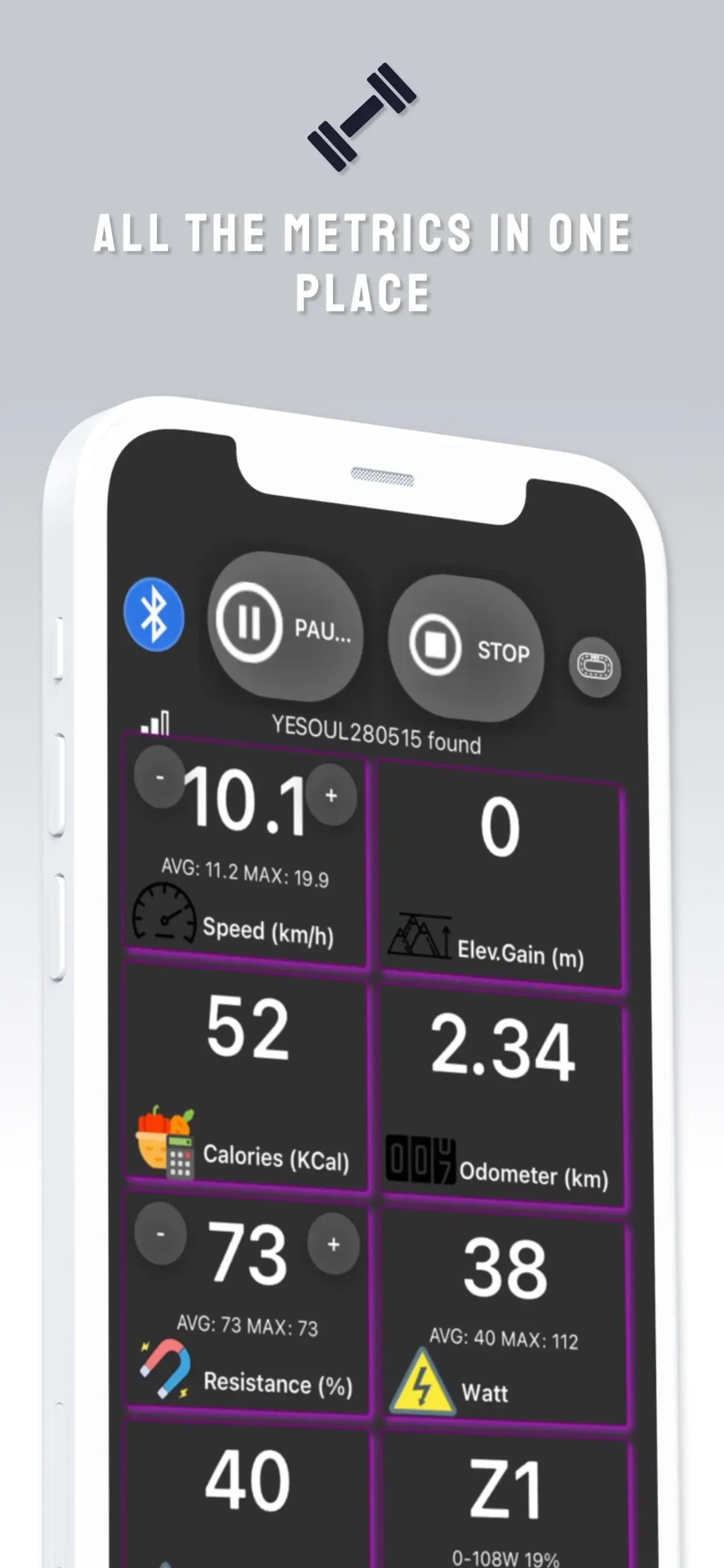 QZ - qdomyos-zwift app store screenshot 2 — Sports (iOS)