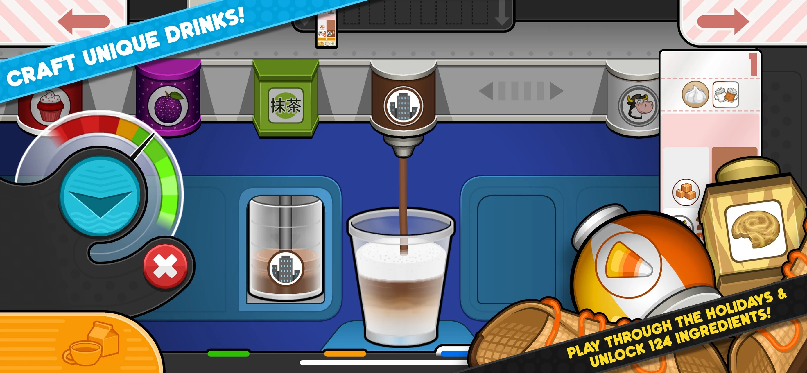 Papa's Mocharia To Go! app store screenshot 4 — Games (iOS)