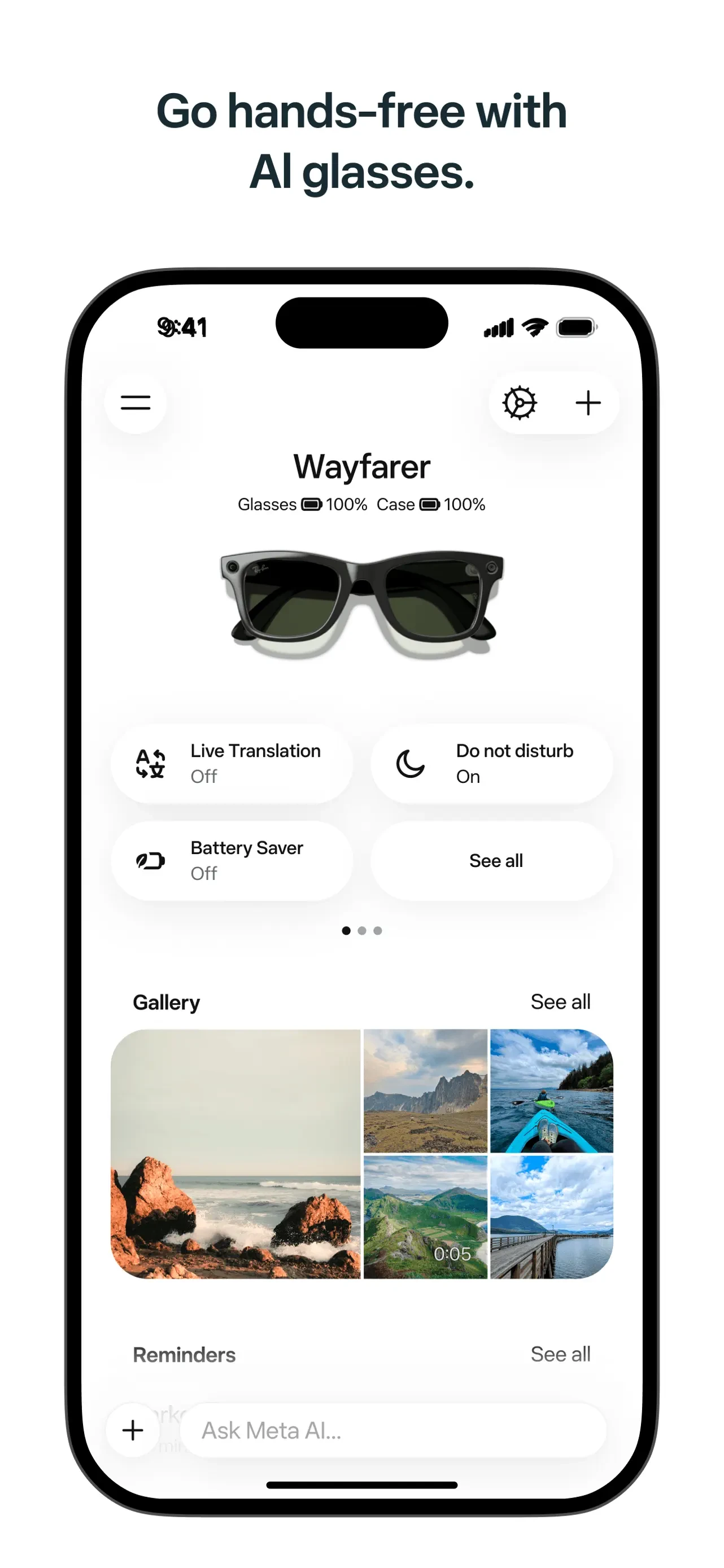 Meta AI app store screenshot 1 — Productivity (iOS)