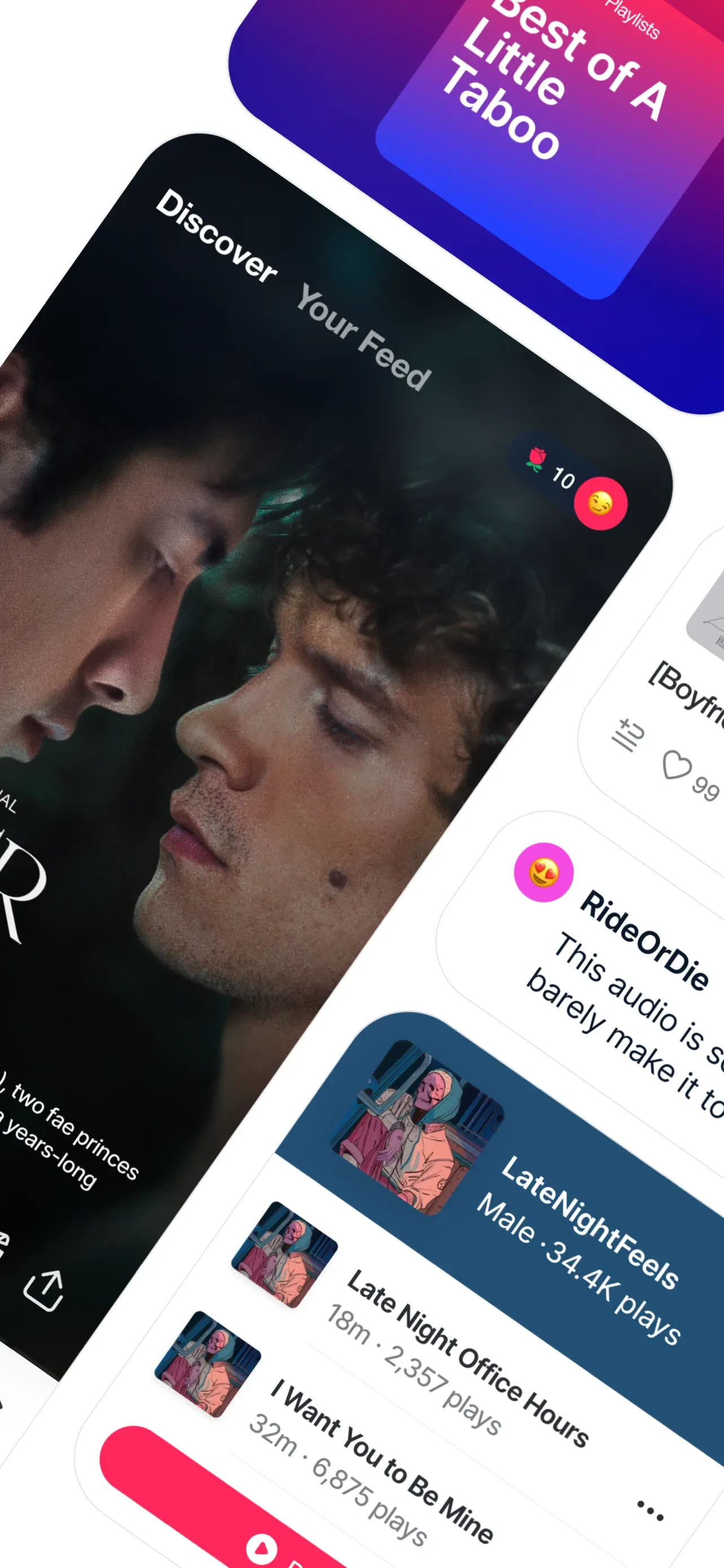Quinn - Audio Stories app store screenshot 2 — Entertainment (iOS)