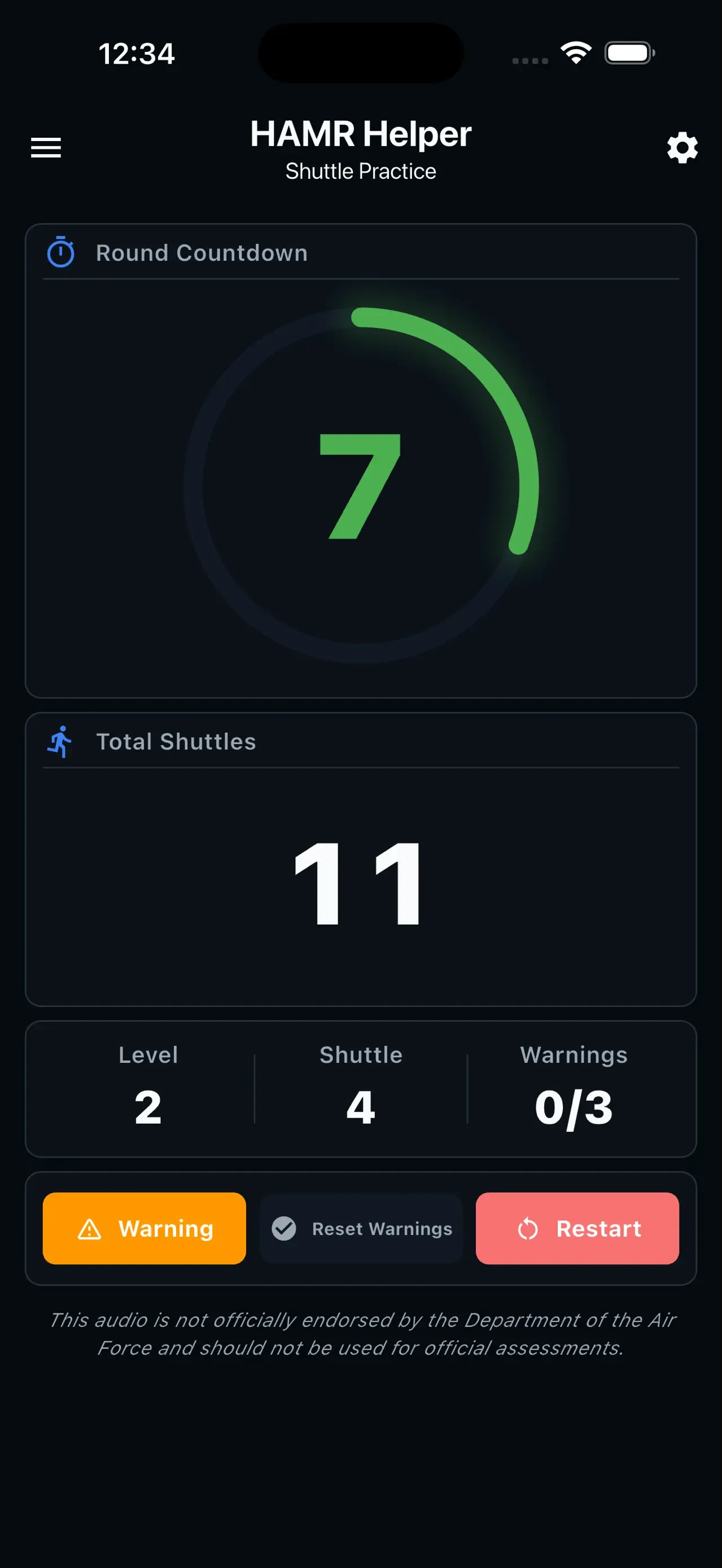 Air & Space Fitness Calculator app store screenshot 6 — Health & Fitness (iOS)