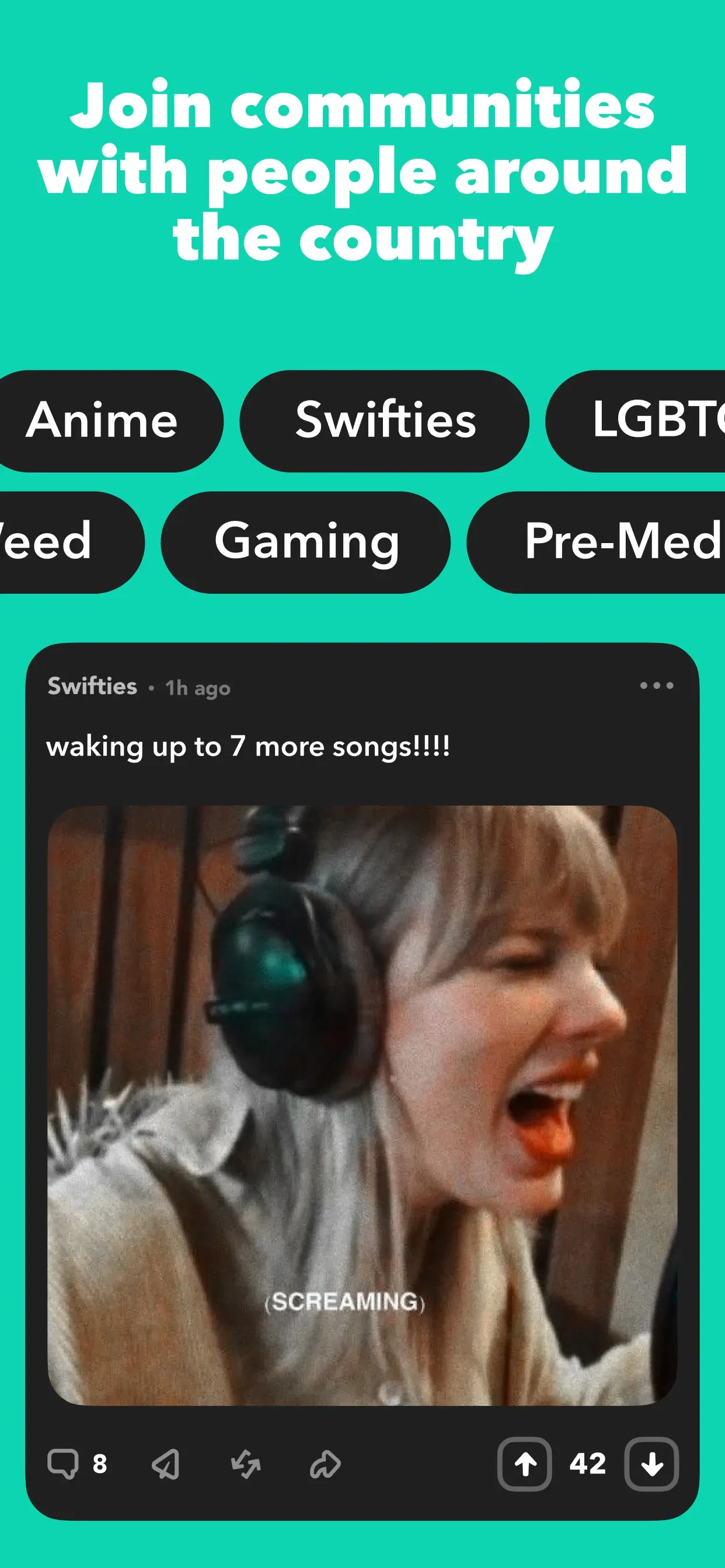 Yik Yak app store screenshot 2 — Unknown (iOS)