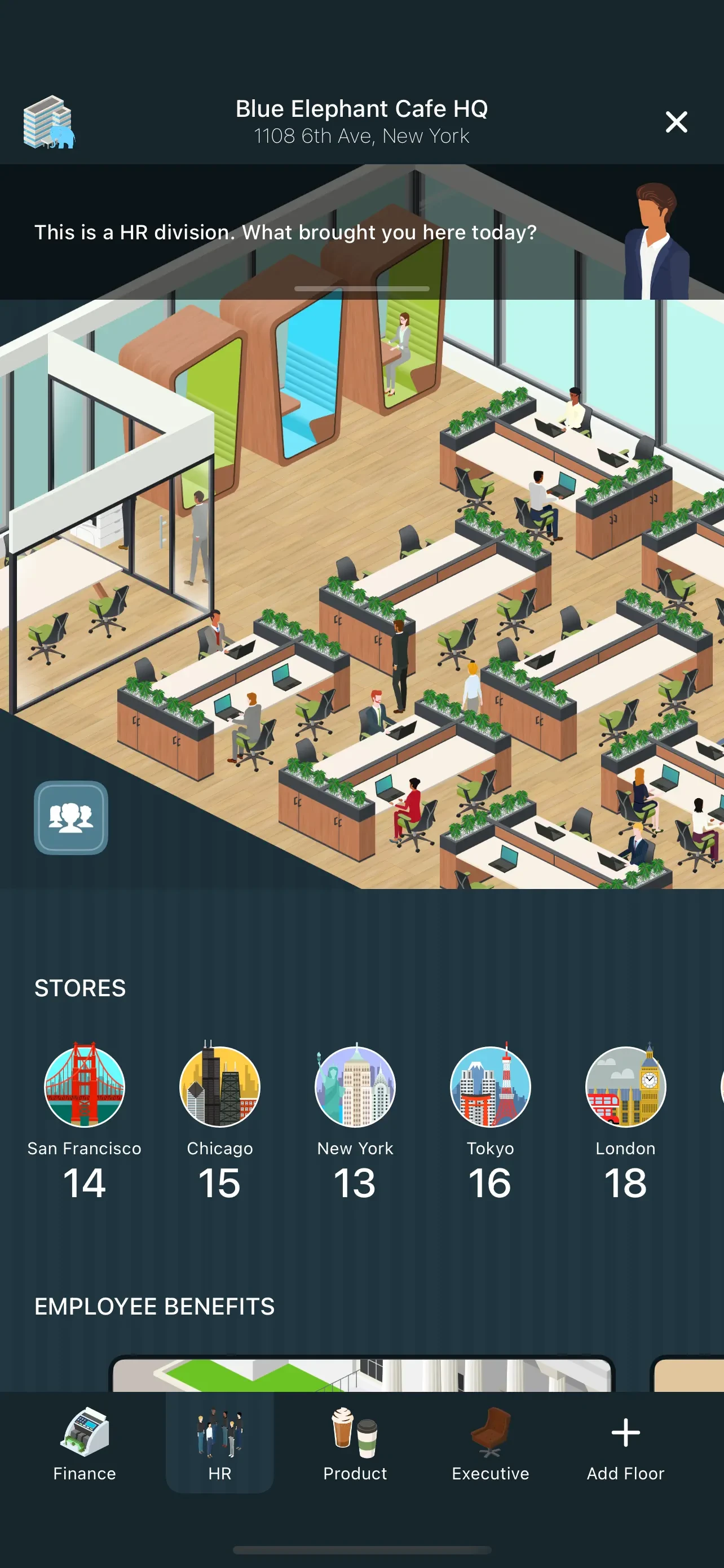 Coffee Inc 2 app store screenshot 6 — Games (iOS)