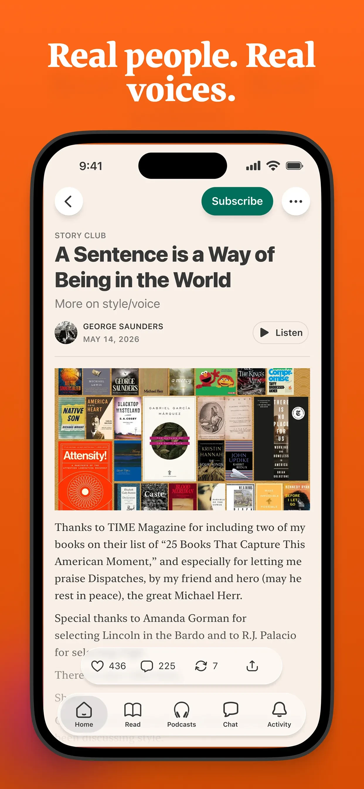 Substack app store screenshot 3 — News (iOS)