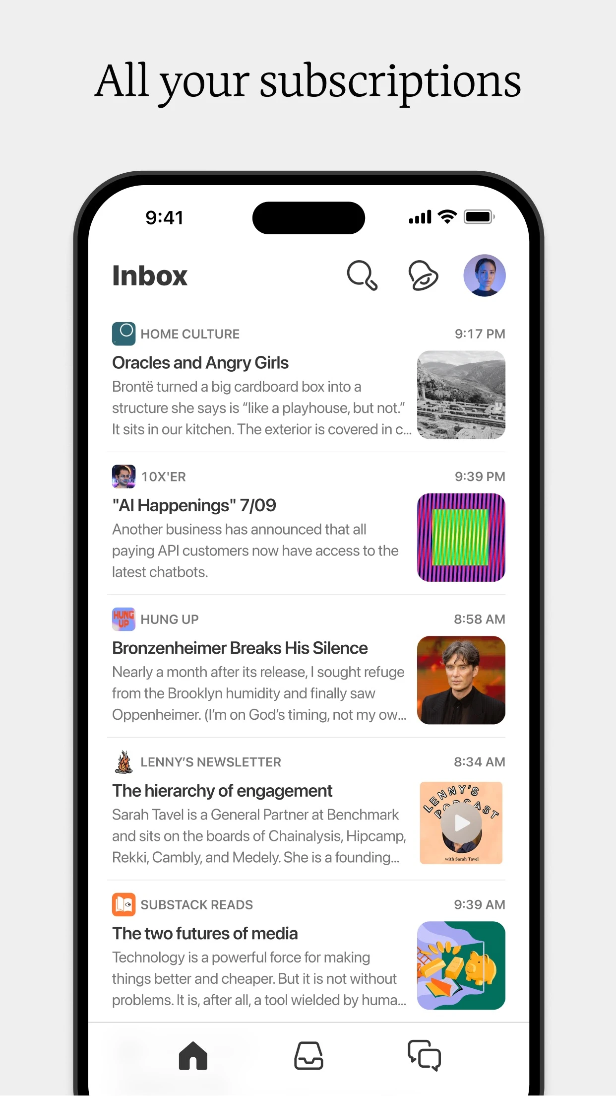 Substack app store screenshot 2 — News (iOS)