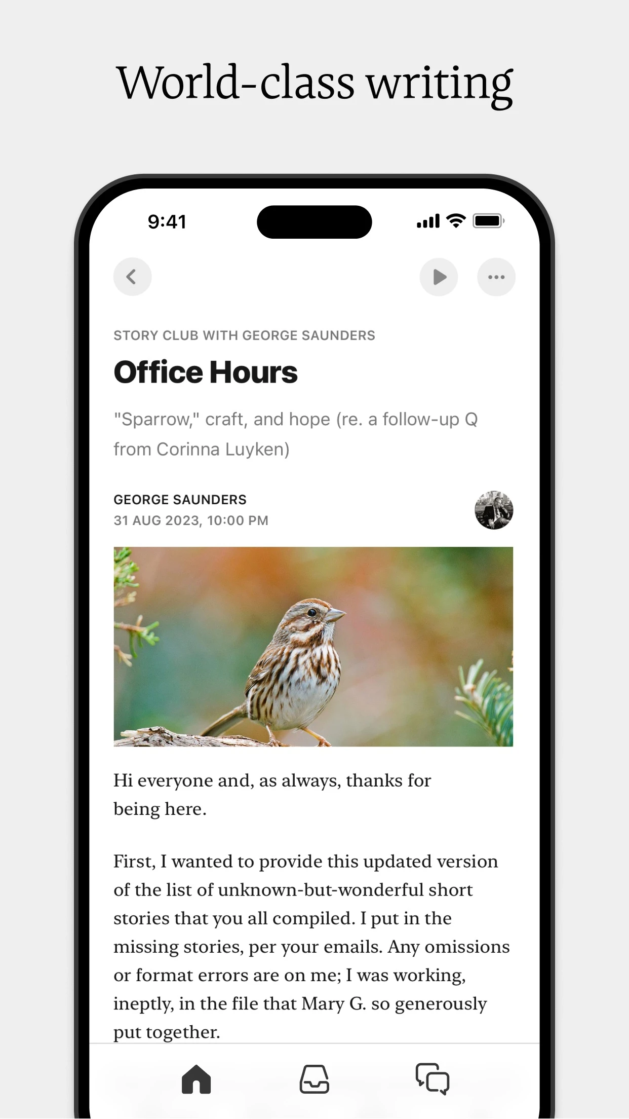 Substack app store screenshot 3 — News (iOS)