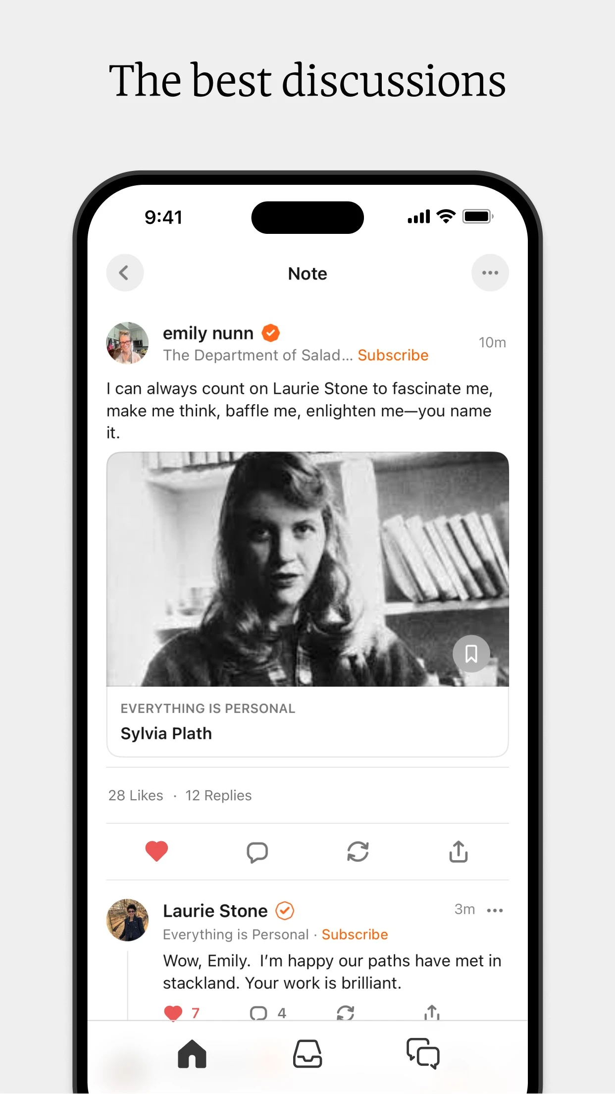 Substack app store screenshot 4 — News (iOS)