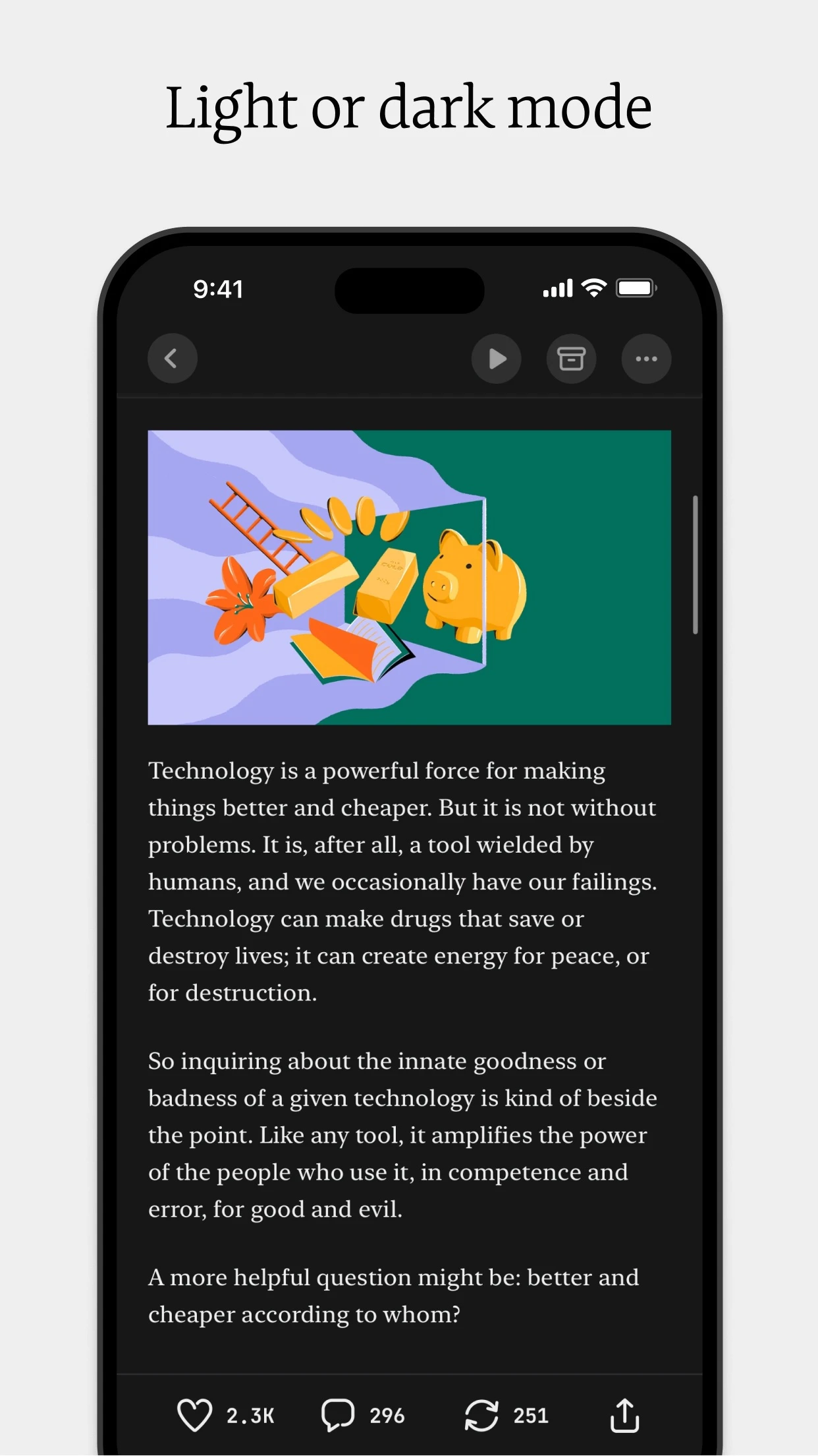 Substack app store screenshot 6 — News (iOS)