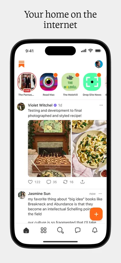 Substack app store screenshot 1 — News (iOS)