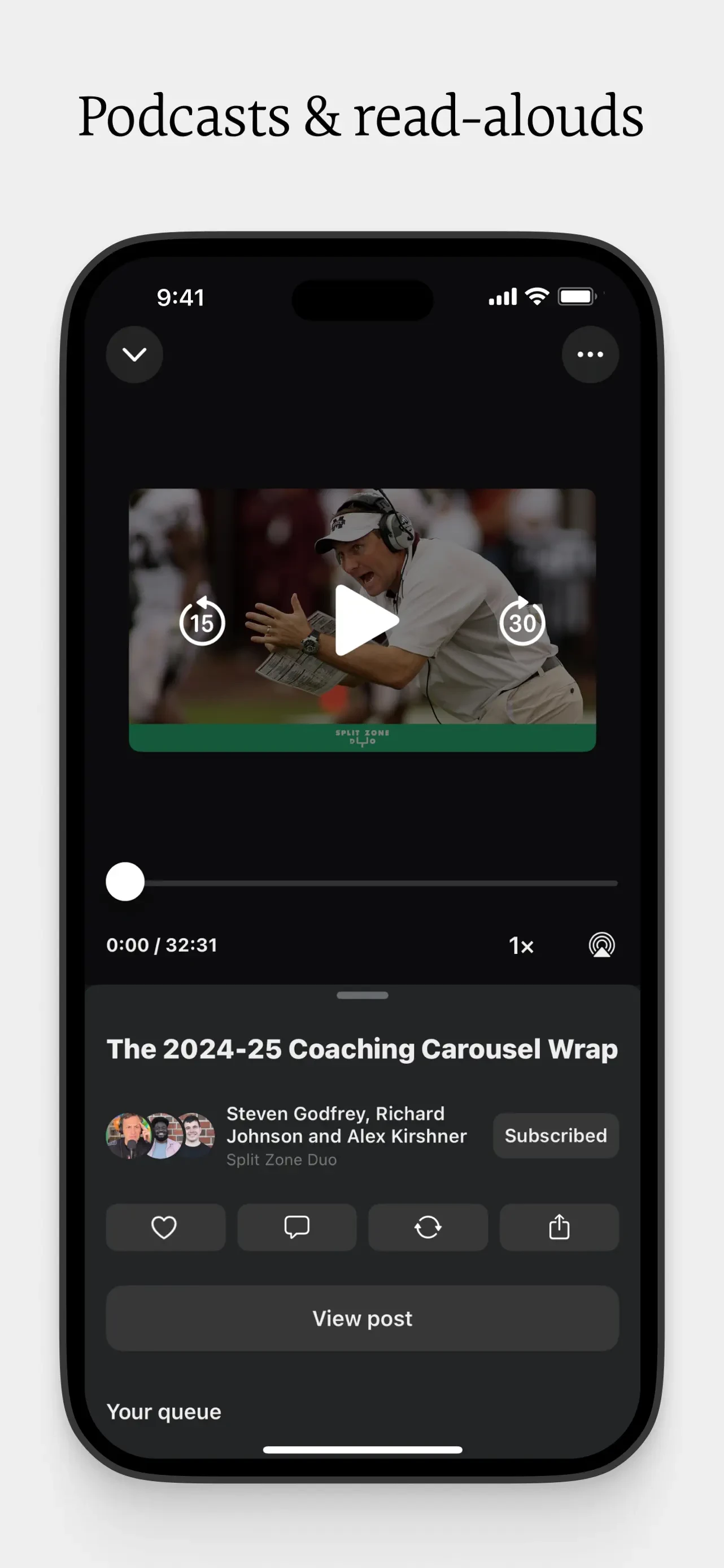 Substack app store screenshot 3 — News (iOS)