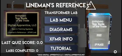 Lineman's Reference - XFMR LAB app store screenshot 1 — Education (iOS)