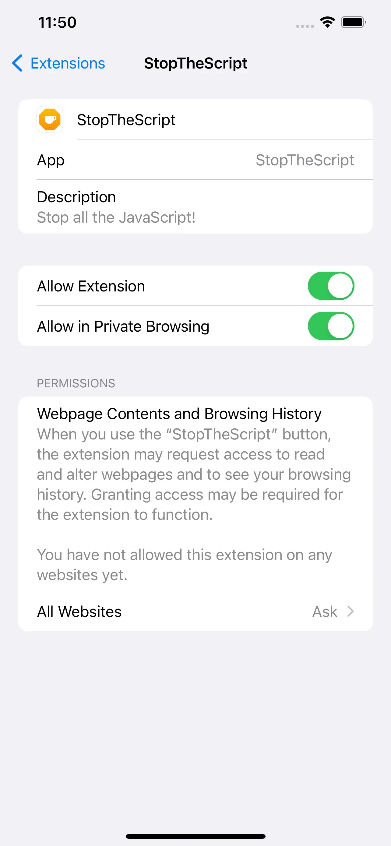 StopTheScript app store screenshot 2 — Unknown (iOS)