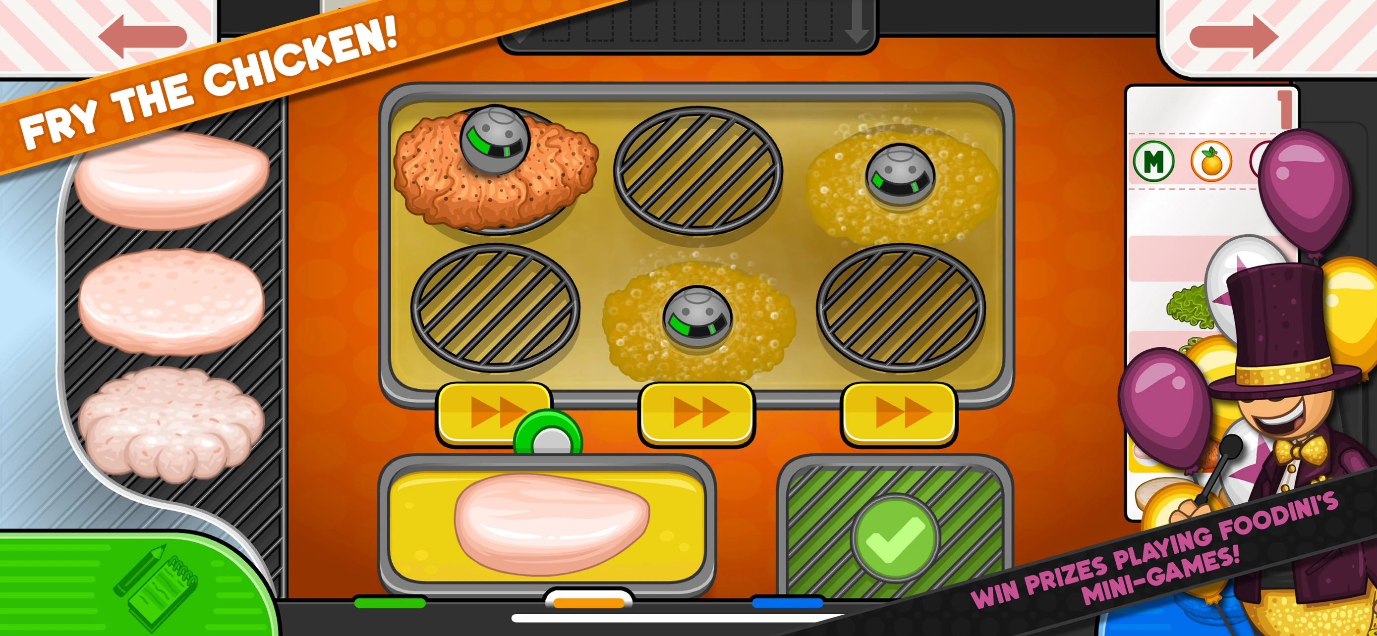 Papa's Cluckeria To Go! app store screenshot 3 — Games (iOS)
