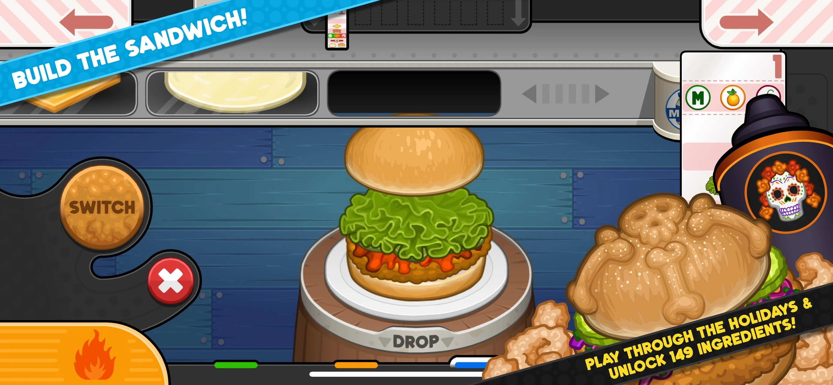 Papa's Cluckeria To Go! app store screenshot 4 — Games (iOS)