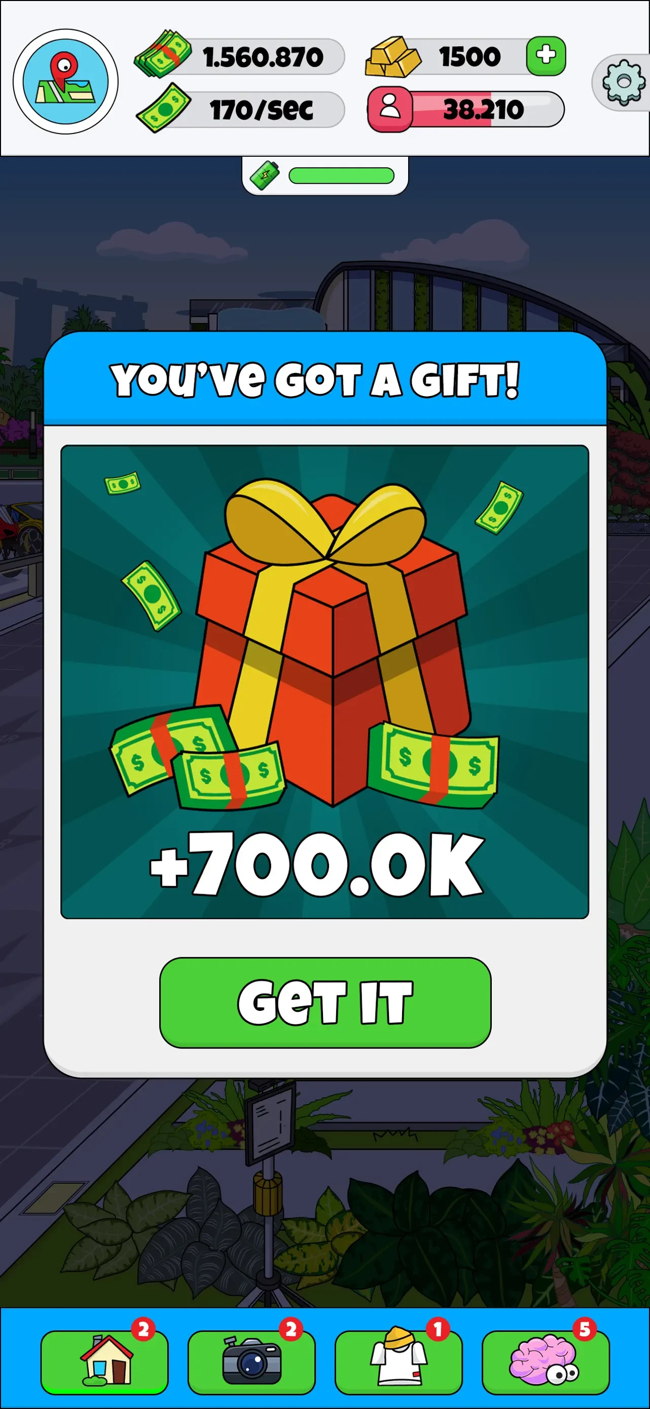 Lamar - Idle Vlogger app store screenshot 4 — Games (iOS)