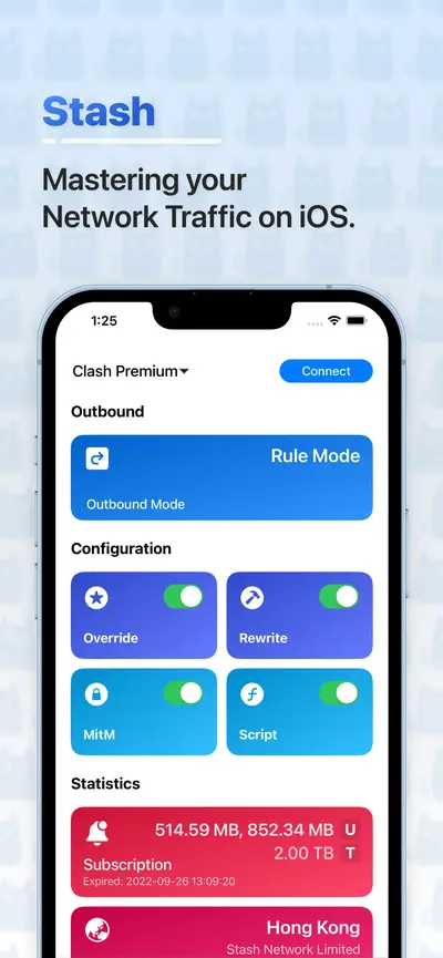 Stash - Rule Based Proxy app store screenshot 1 — Utilities (iOS)