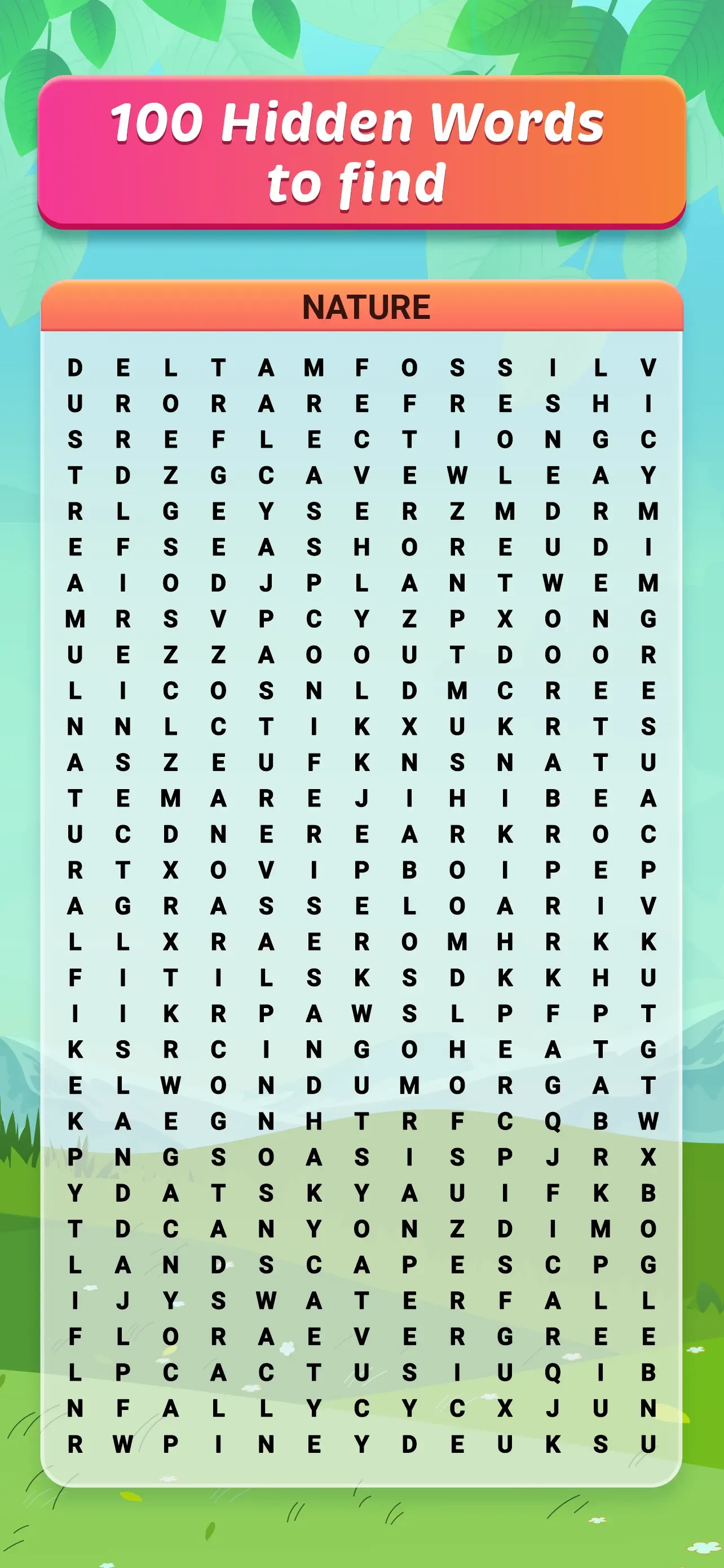 Word Search Explorer® app store screenshot 1 — Games (iOS)