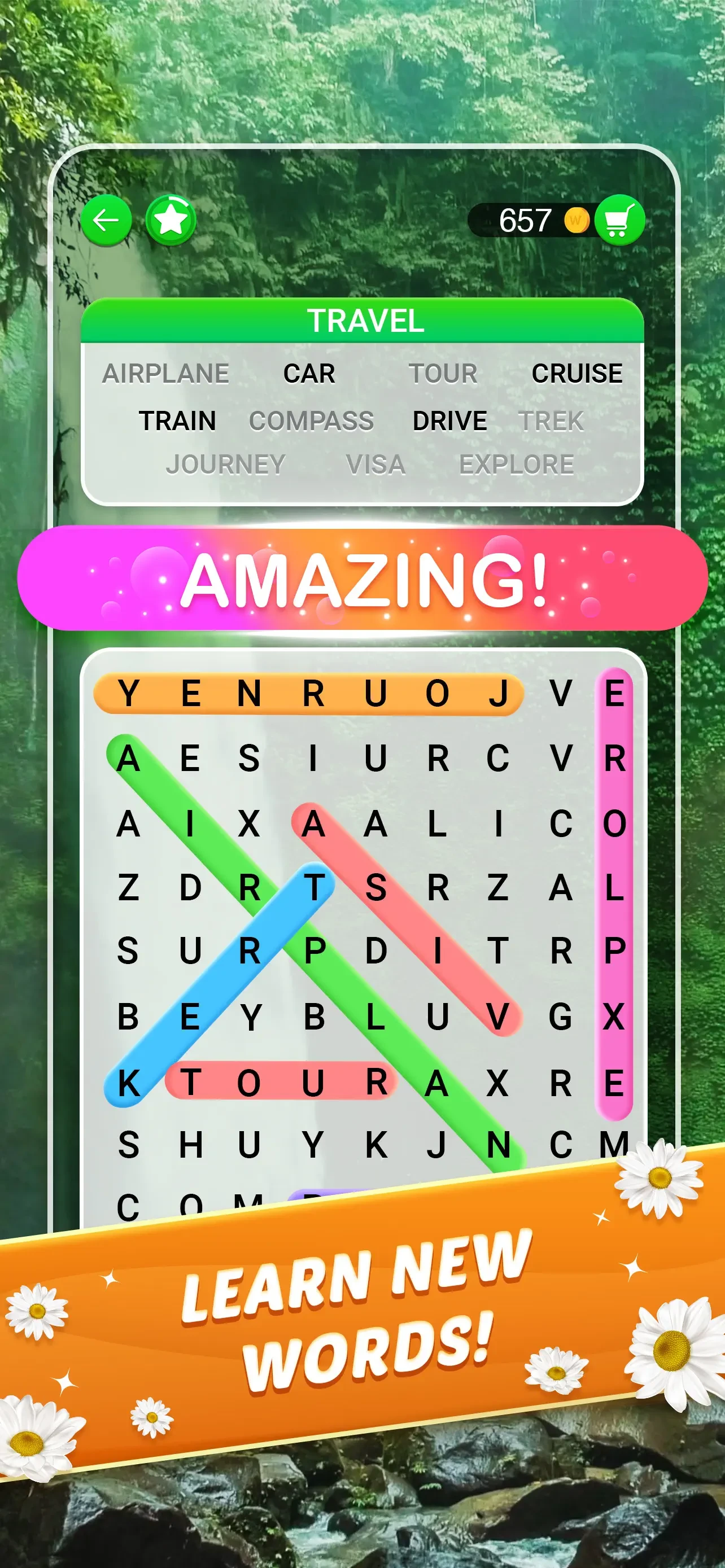 Word Search Explorer® app store screenshot 3 — Games (iOS)