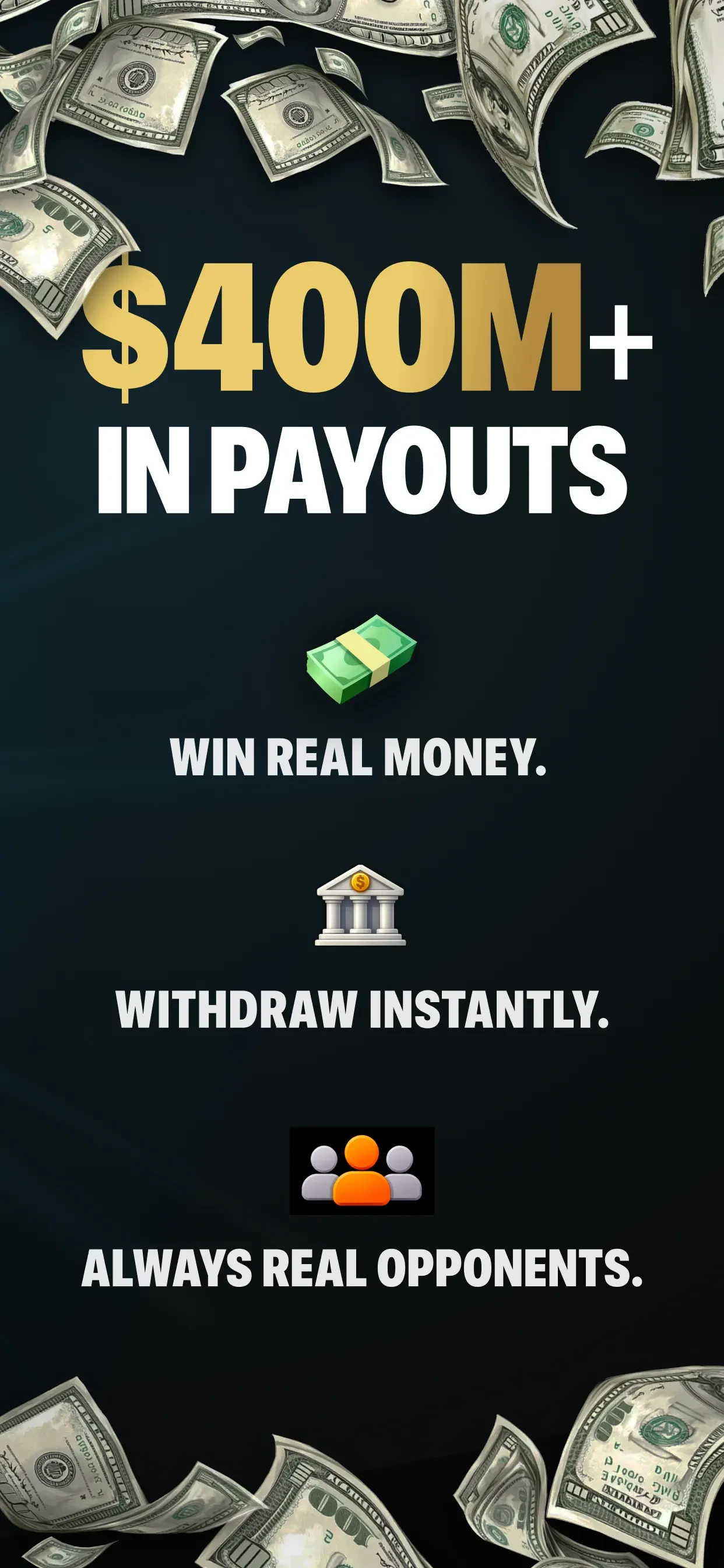 Triumph: Play for Cash app store screenshot 2 — Games (iOS)