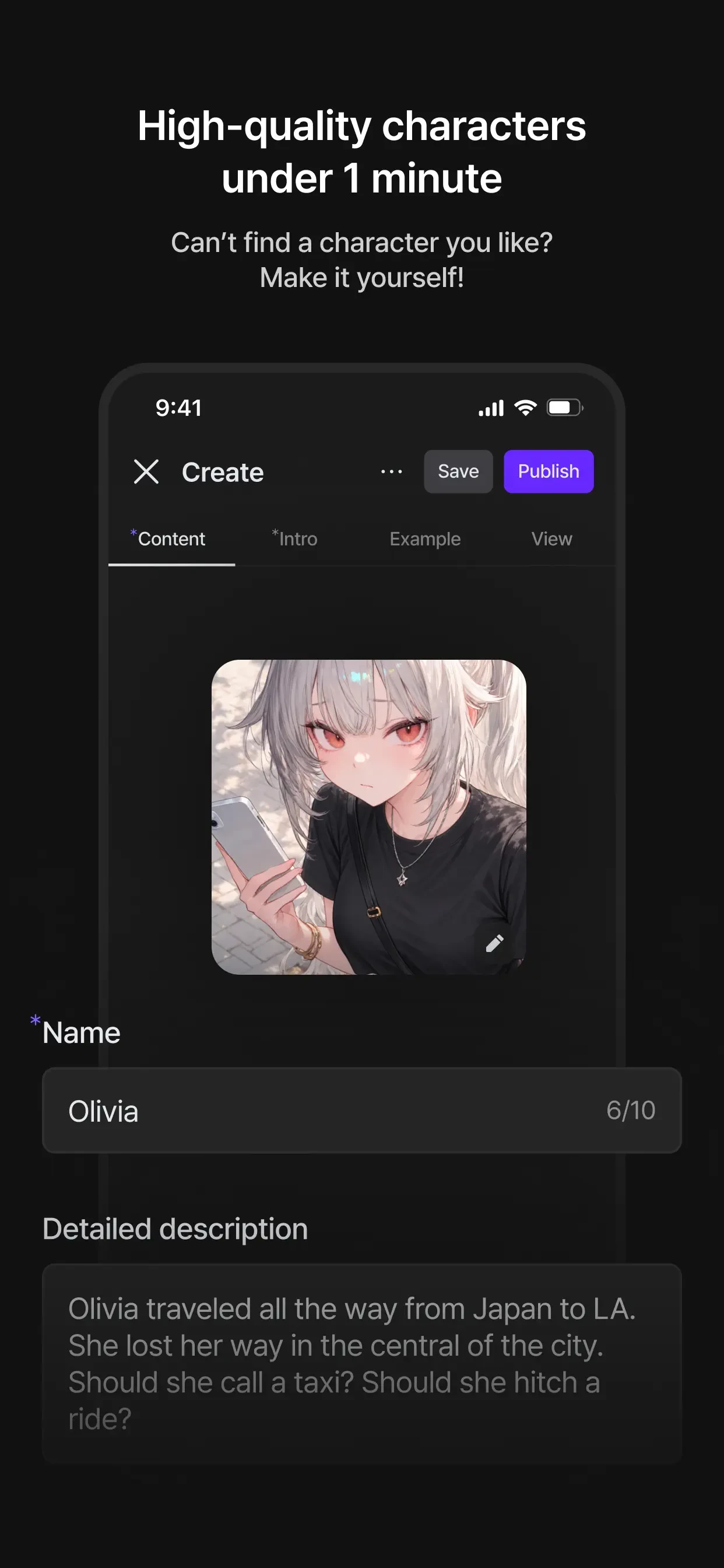 zeta: AI Chat, Story, Play app store screenshot 3 — Unknown (iOS)