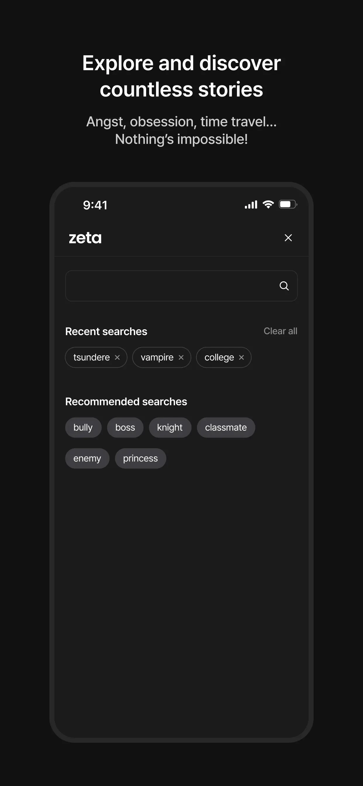zeta: AI Chat, Story, Play app store screenshot 5 — Unknown (iOS)