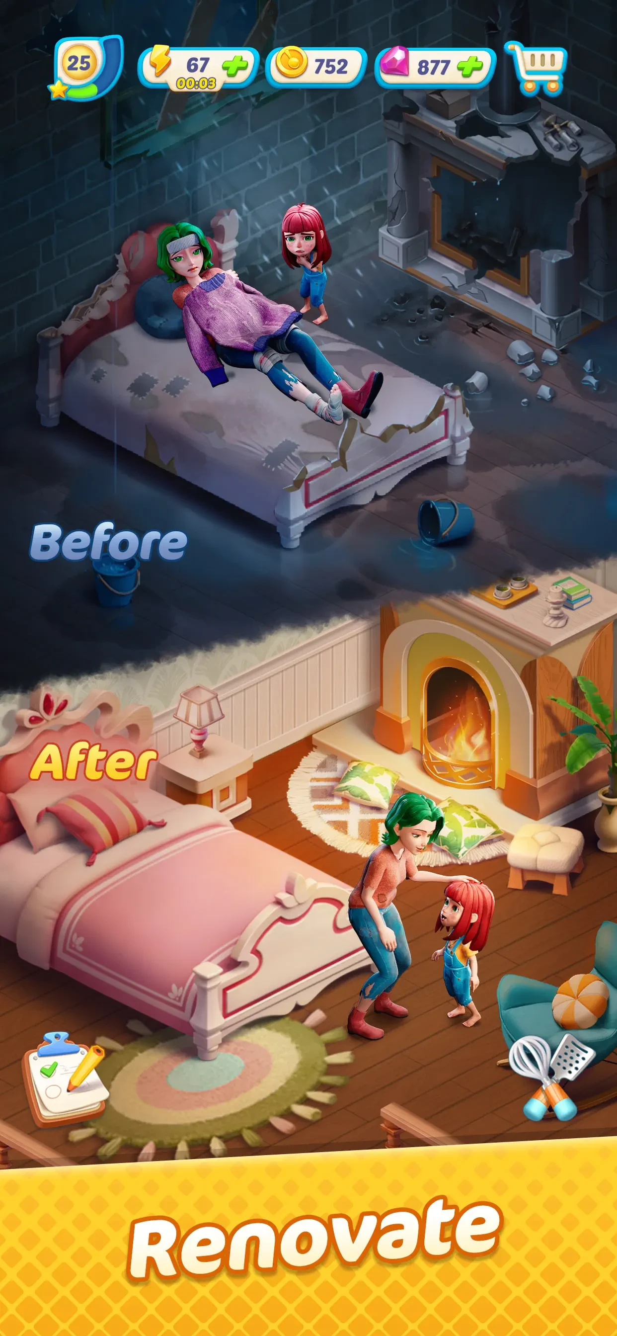 Gossip Harbor®: Merge & Story app store screenshot 4 — Games (iOS)