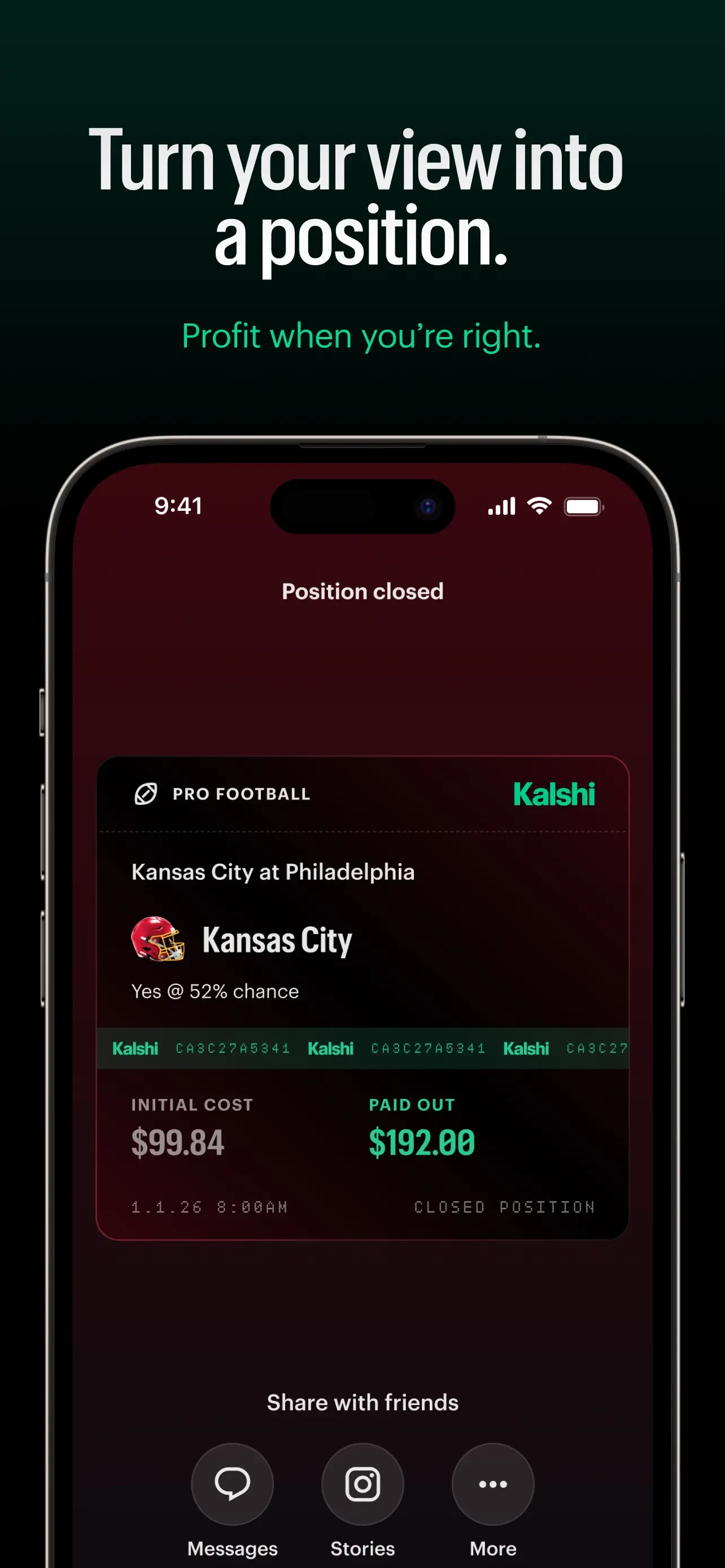 Kalshi: Trade Events & Sports app store screenshot 6 — Finance (iOS)
