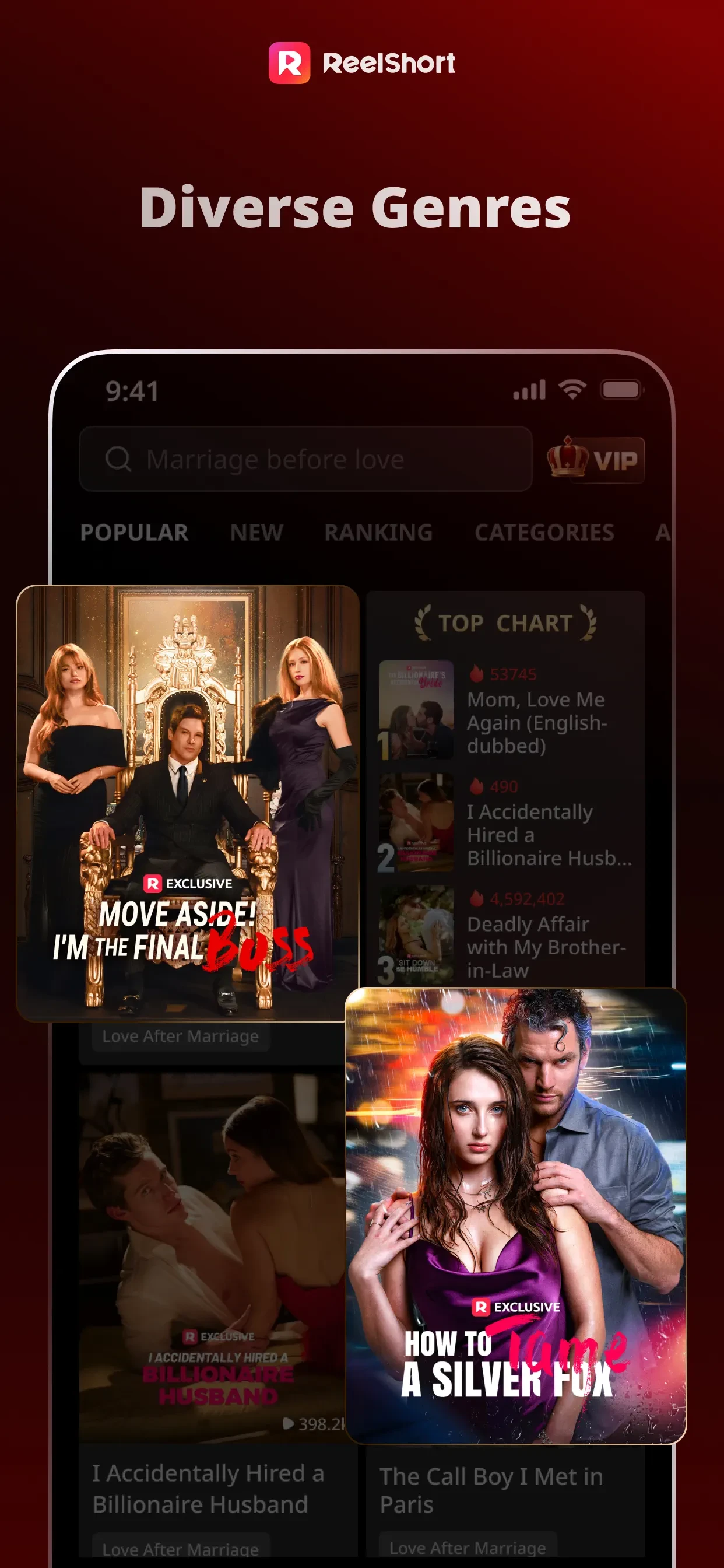 ReelShort - Stream Drama & TV app store screenshot 5 — Unknown (iOS)