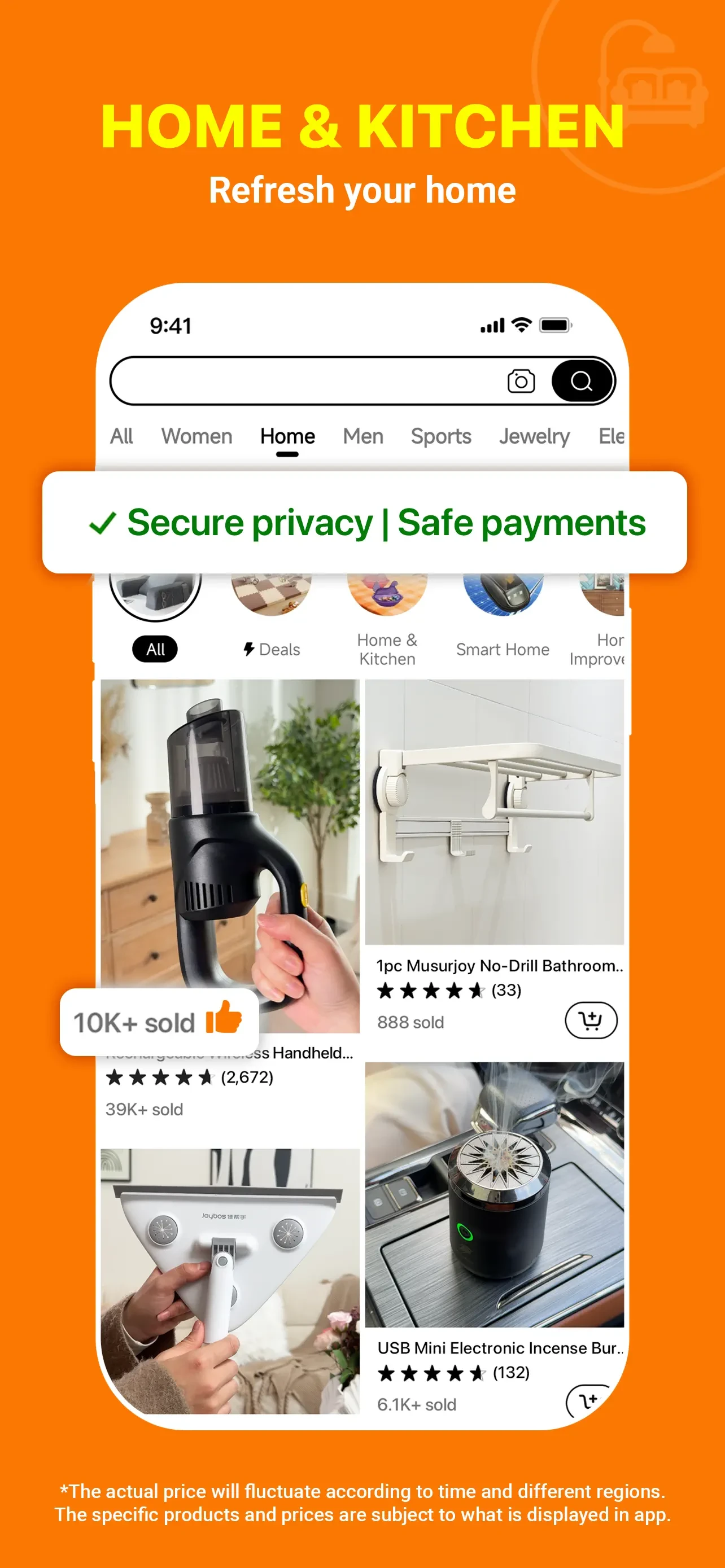 Temu: Shop Like a Billionaire app store screenshot 3 — Shopping (iOS)