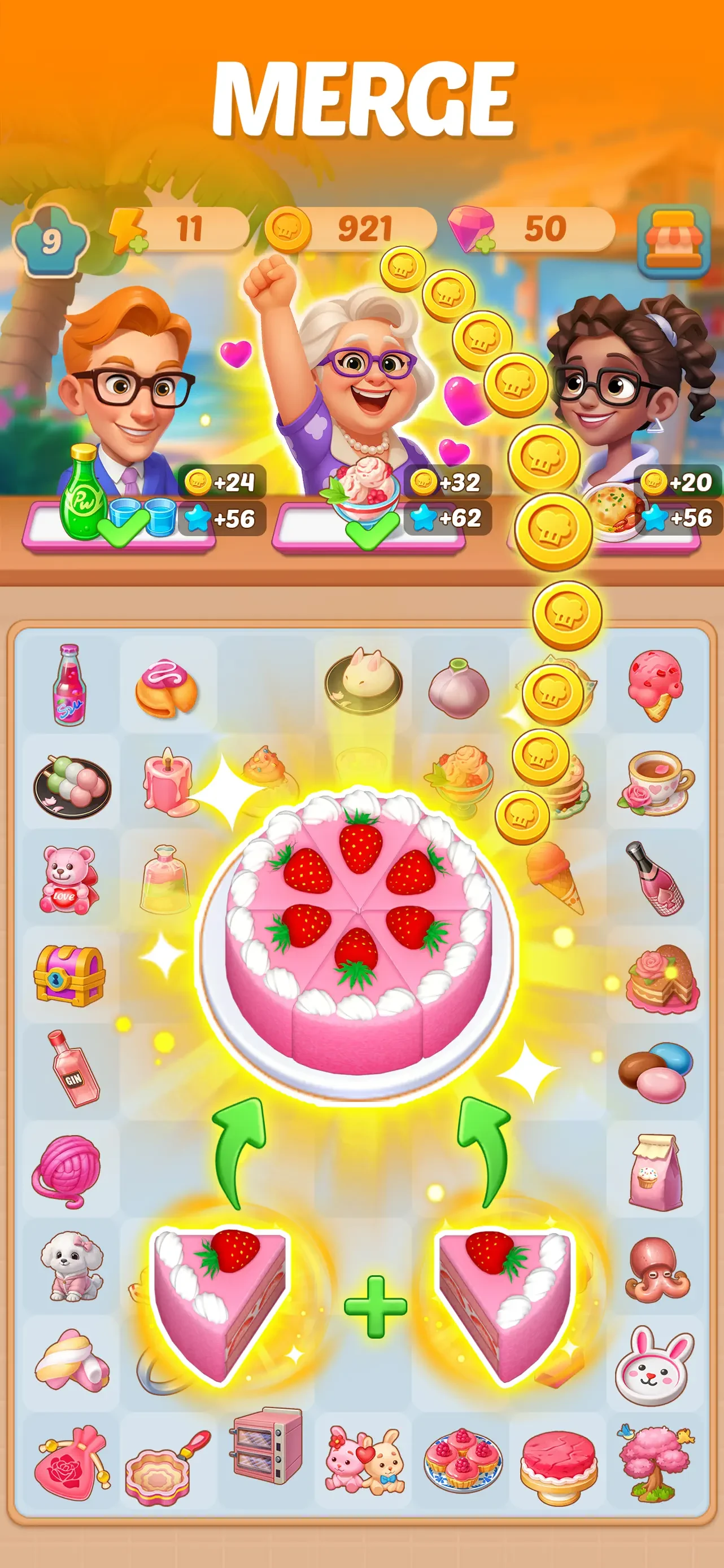 Merge Cooking® app store screenshot 3 — Games (iOS)
