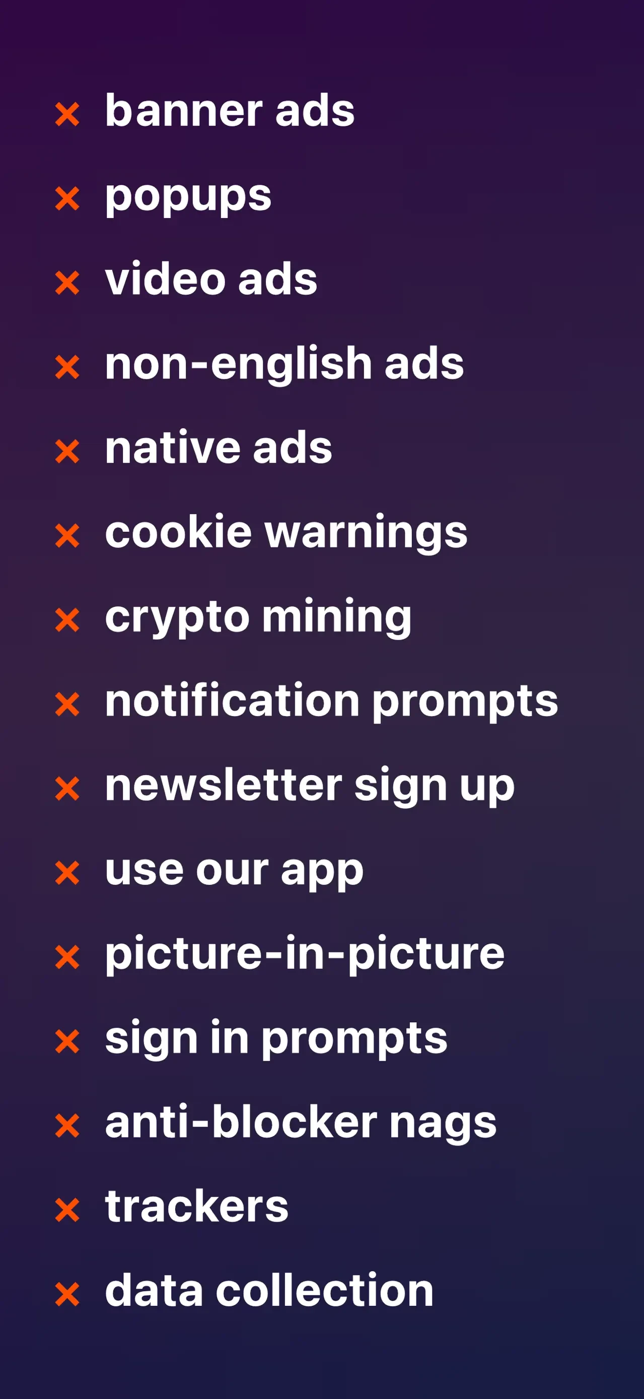 Wipr 2 app store screenshot 2 — Utilities (iOS)