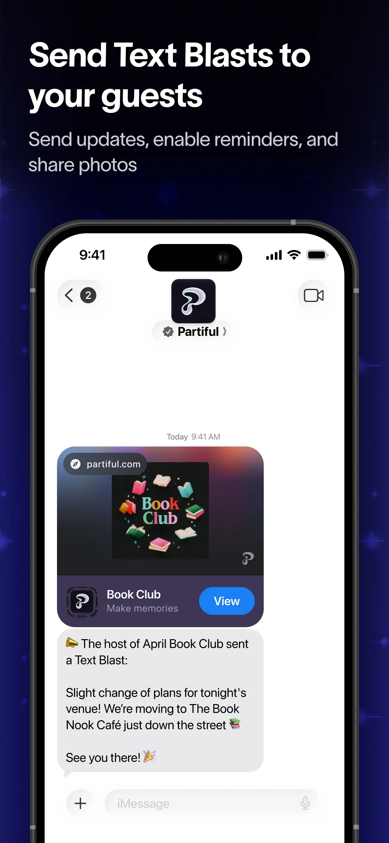 Partiful: Party Invite Maker app store screenshot 4 — Unknown (iOS)