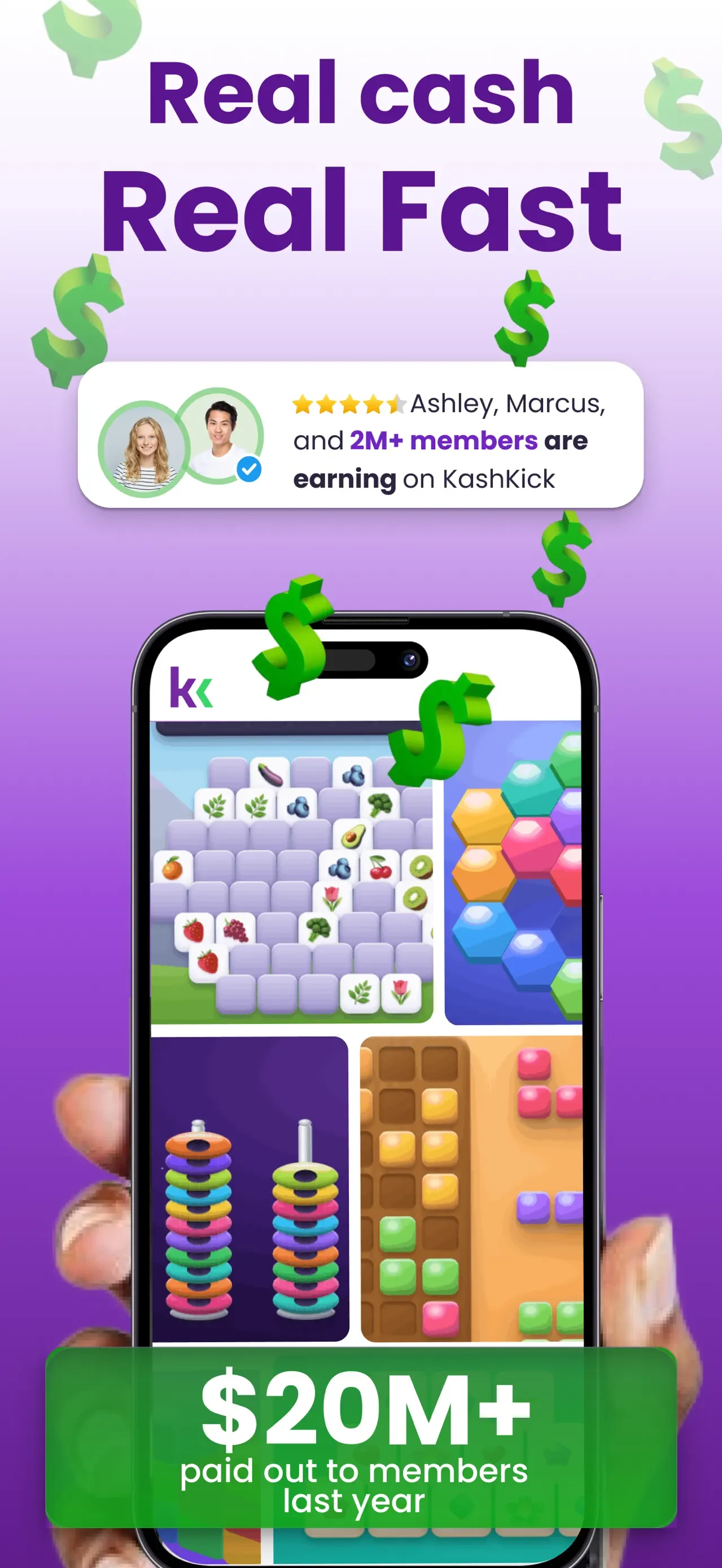 KashKick: Get paid to have fun app store screenshot 1 — Unknown (iOS)