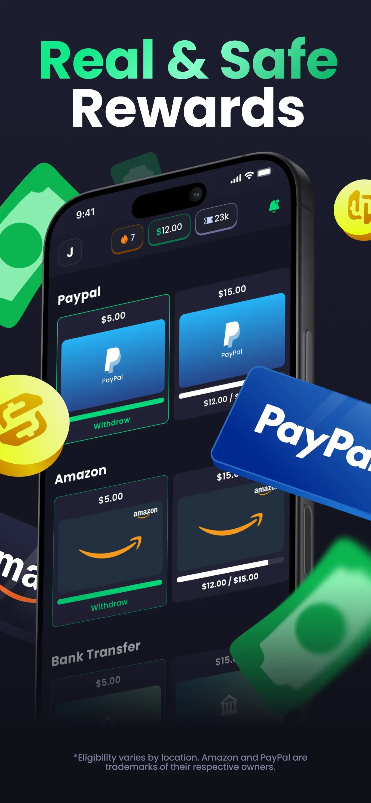 Freecash - Get Paid Real Money app store screenshot 1 — Entertainment (iOS)