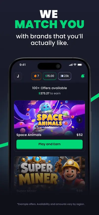 Freecash - Get Paid Real Money app store screenshot 4 — Entertainment (iOS)