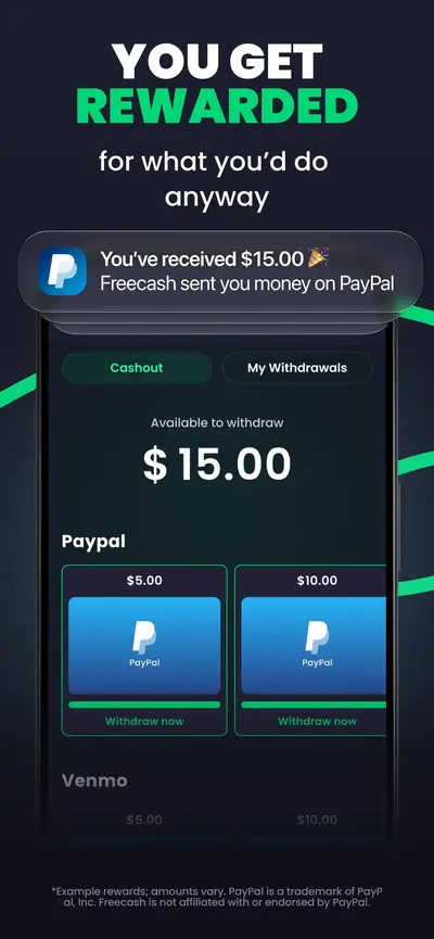 Freecash - Get Paid Real Money app store screenshot 5 — Entertainment (iOS)