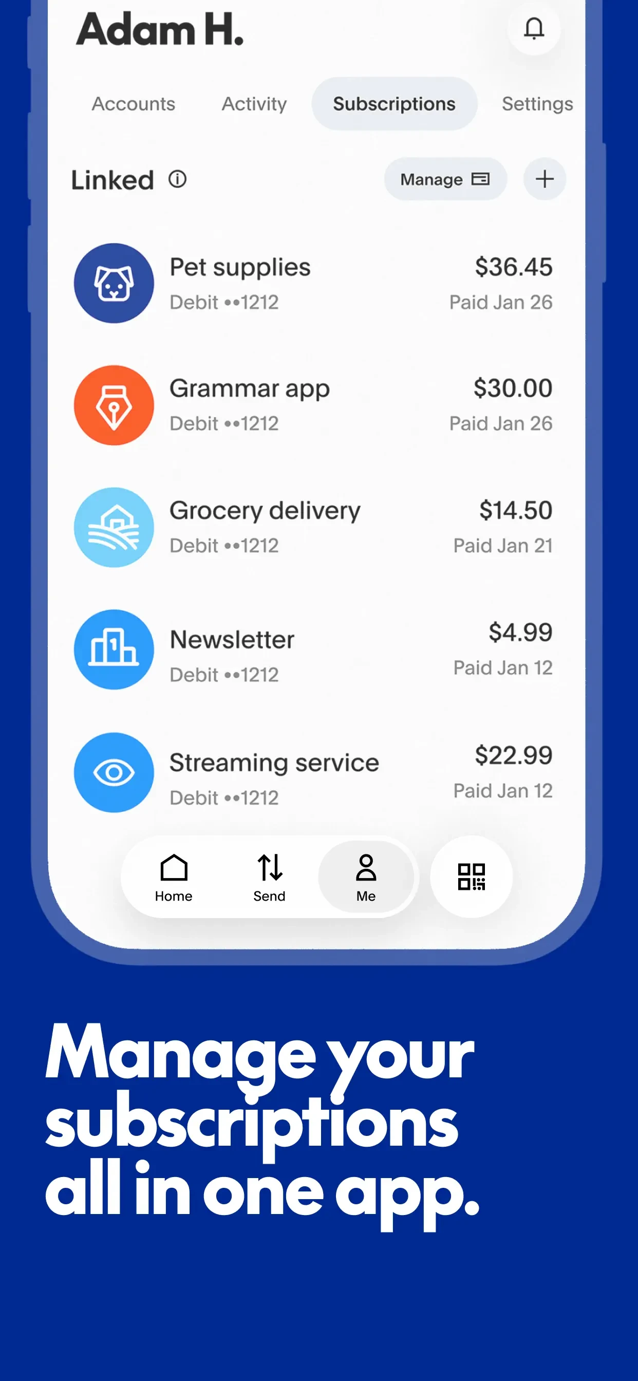 PayPal - Pay, Send, Save app store screenshot 5 — Finance (iOS)