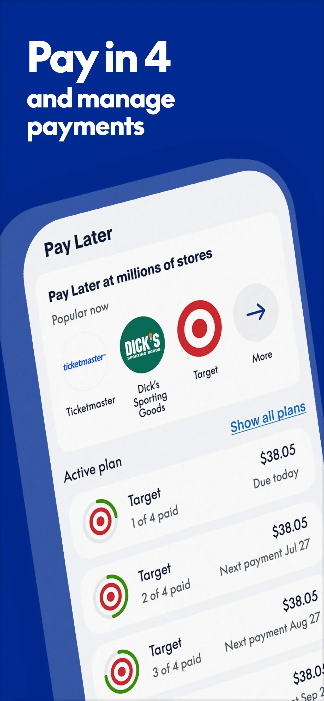 PayPal - Pay, Send, Save app store screenshot 4 — Finance (iOS)