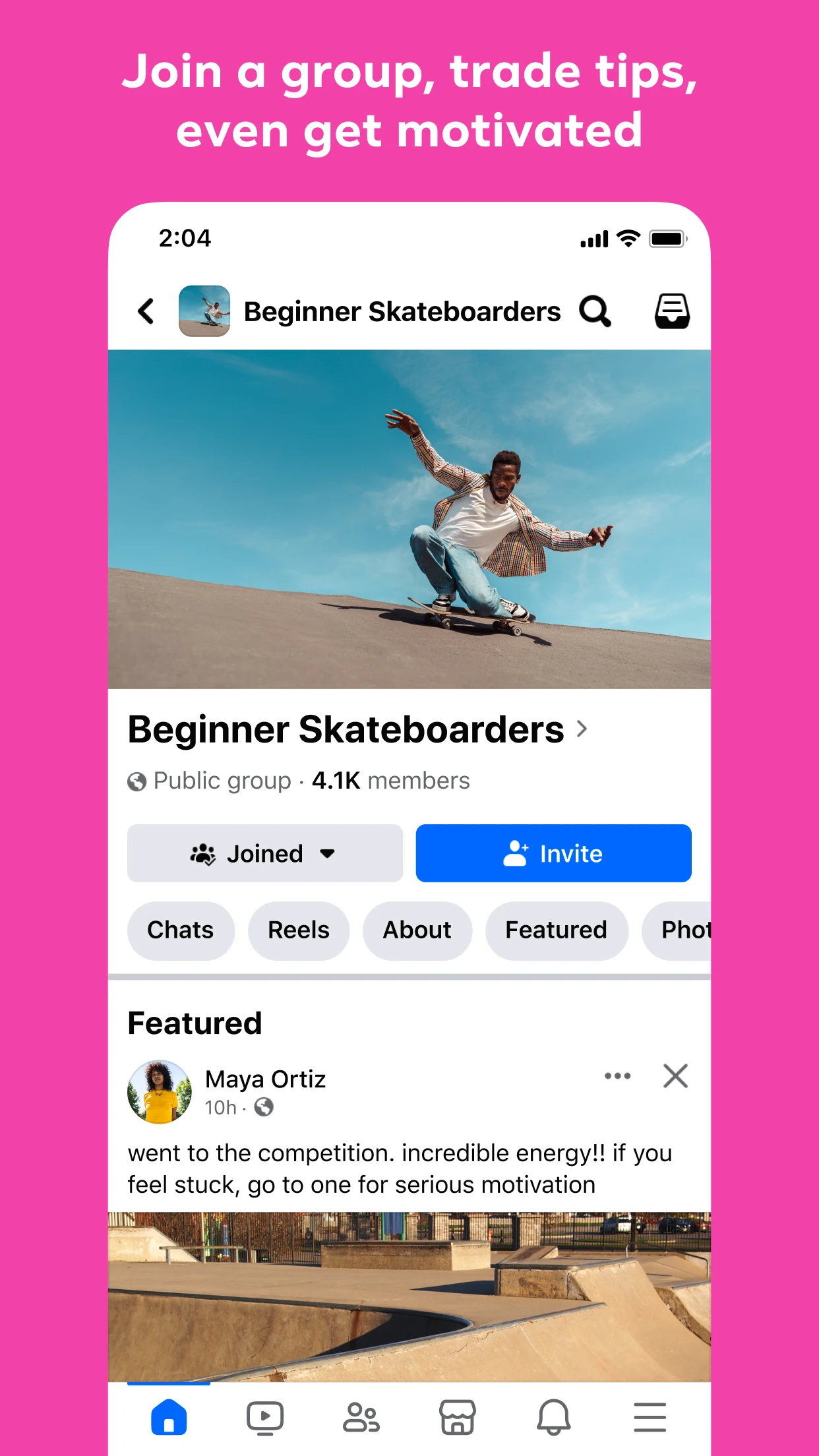 Facebook app store screenshot 4 — Social Networking (iOS)