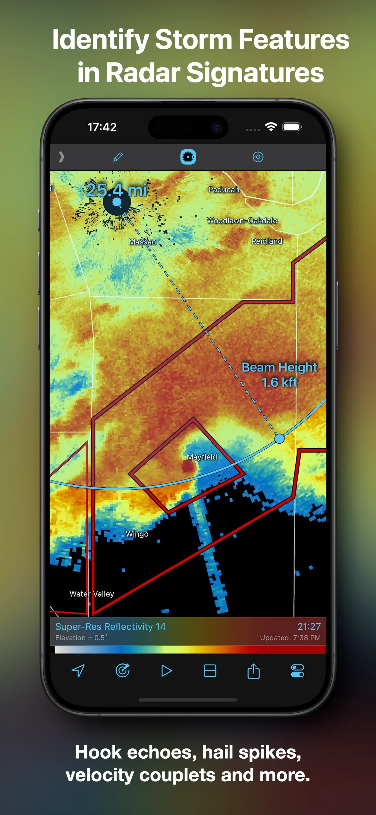 RadarScope app store screenshot 3 — Weather (iOS)