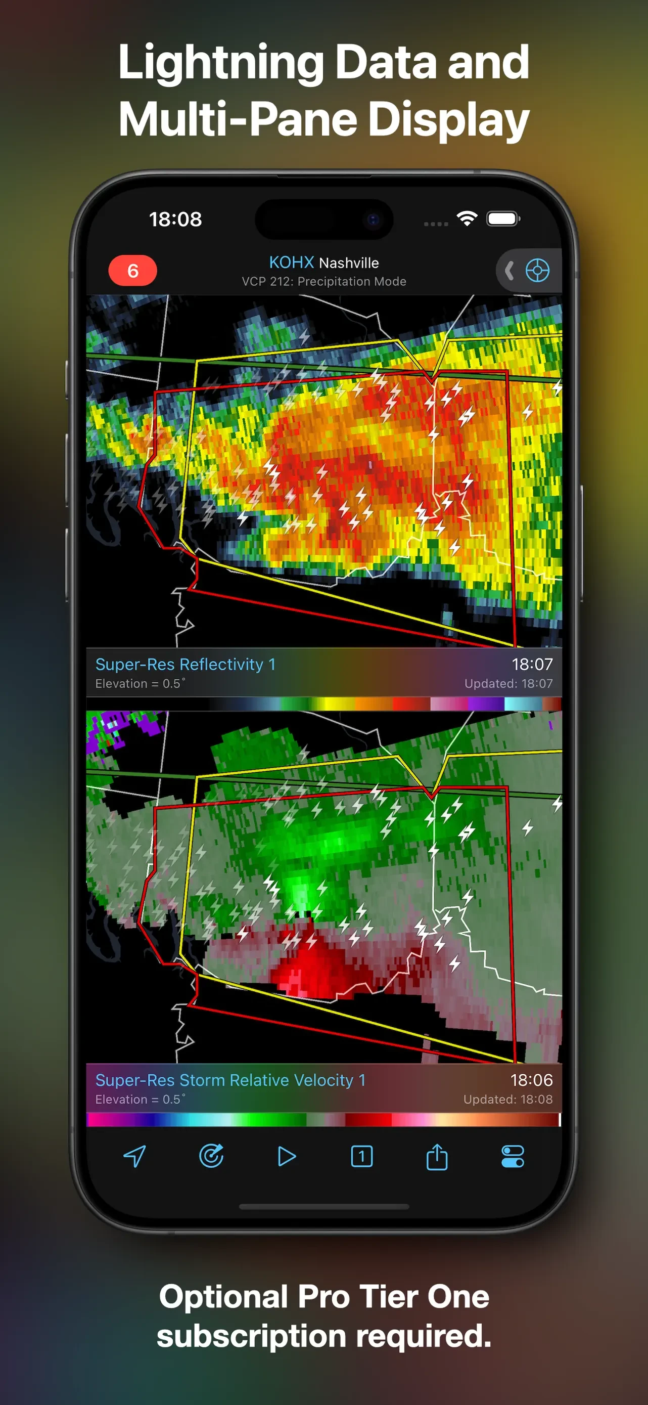 RadarScope app store screenshot 6 — Weather (iOS)