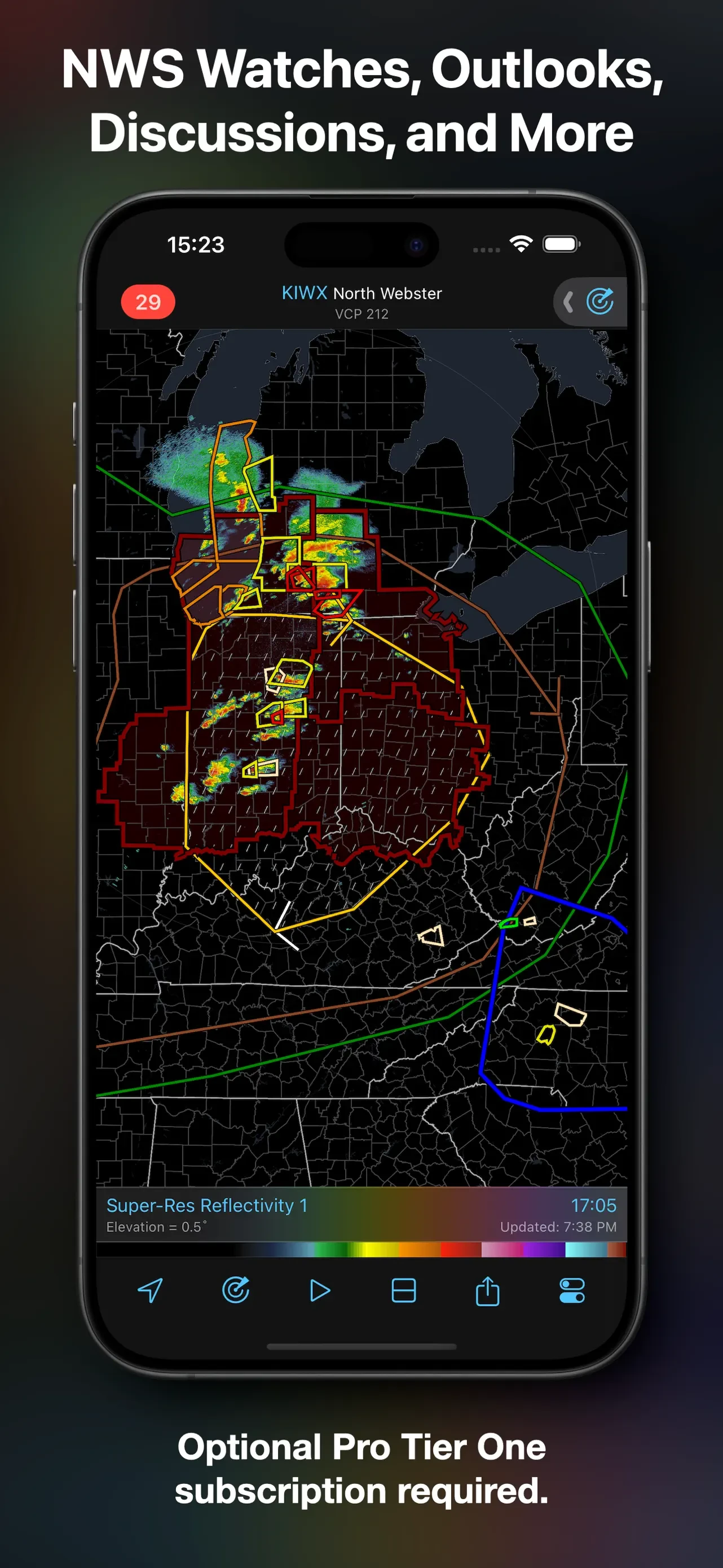 RadarScope app store screenshot 7 — Weather (iOS)